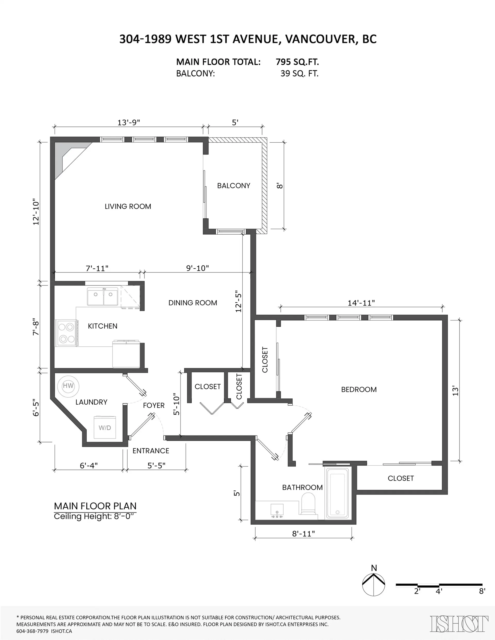 Property at #304 1989 W 1st Avenue, Vancouver, BC