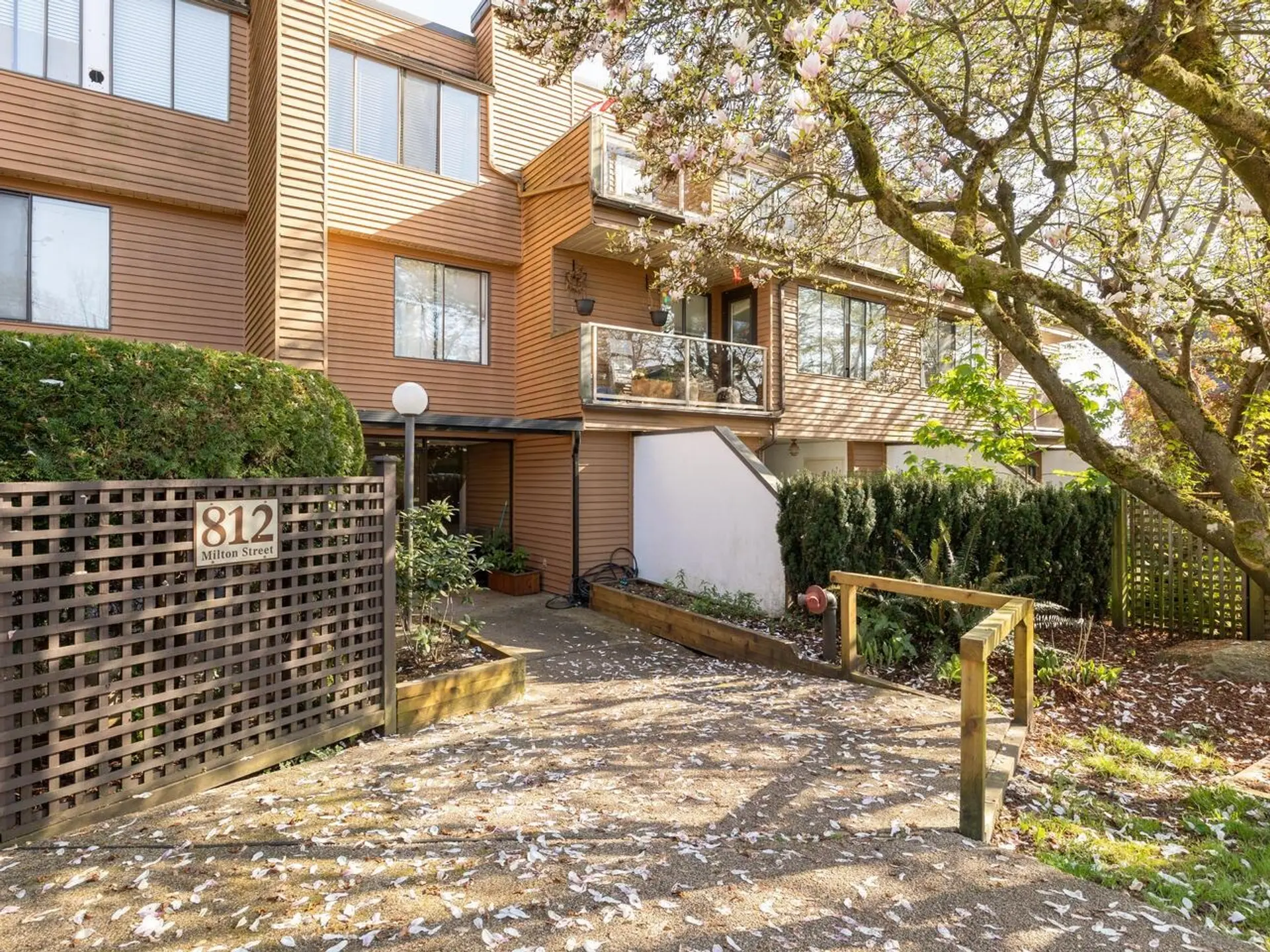 Property at #114 812 Milton Street, New Westminster, BC