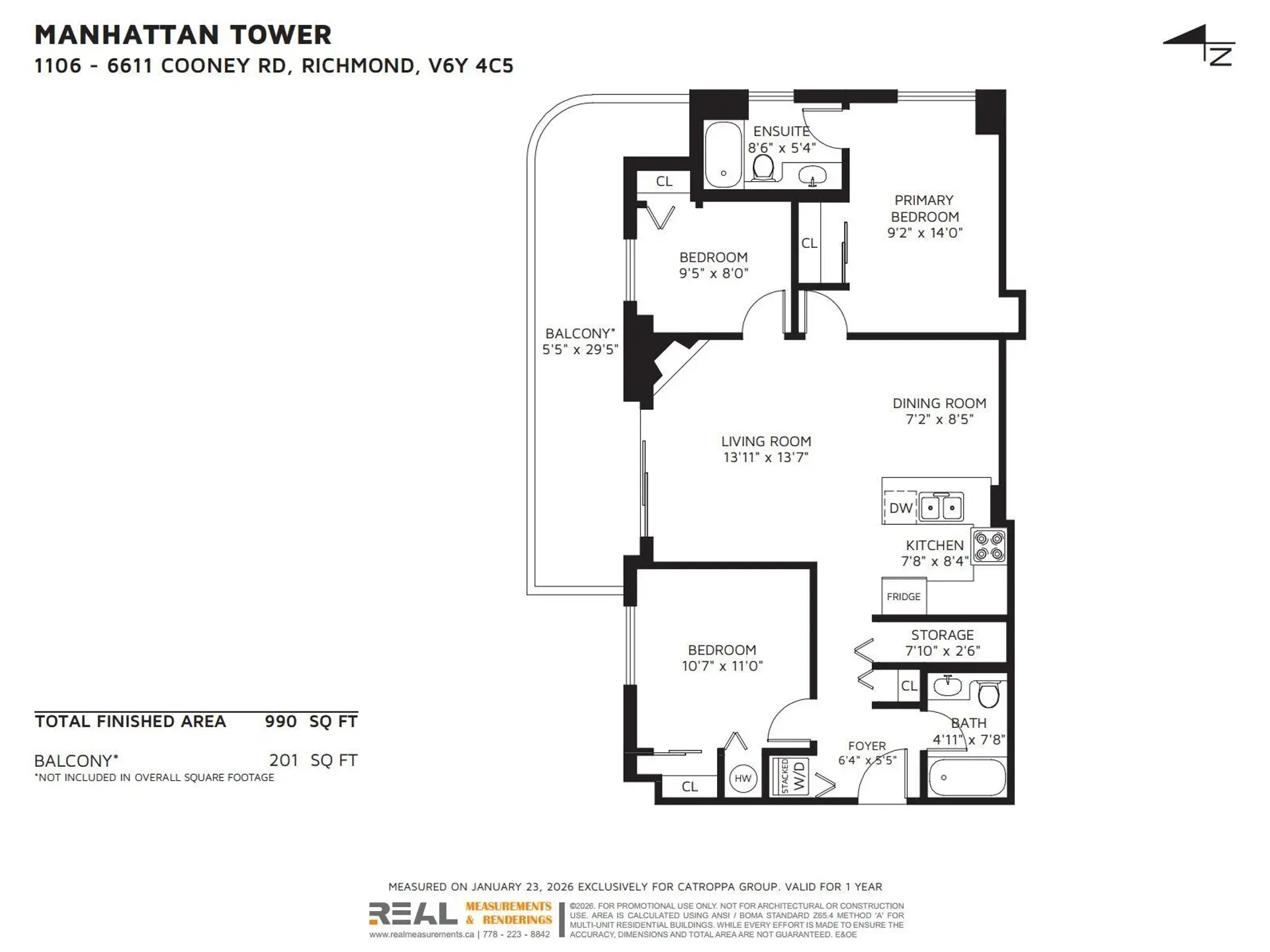 Property at #1106 6611 COONEY ROAD, Richmond, BC