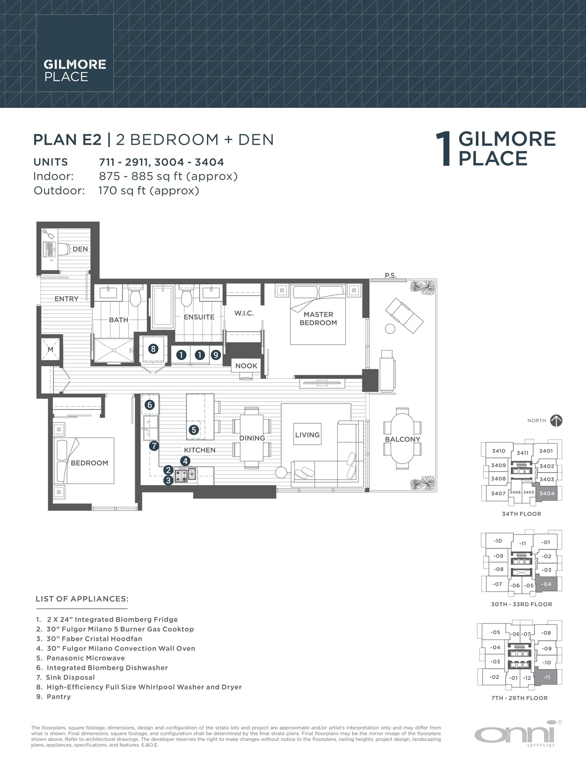 Property at #3404 2186 Gilmore Avenue, Burnaby, BC