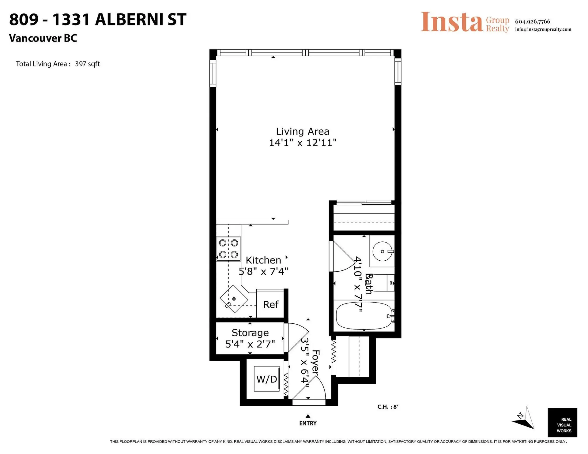 Property at #809 1331 ALBERNI STREET, Vancouver, BC