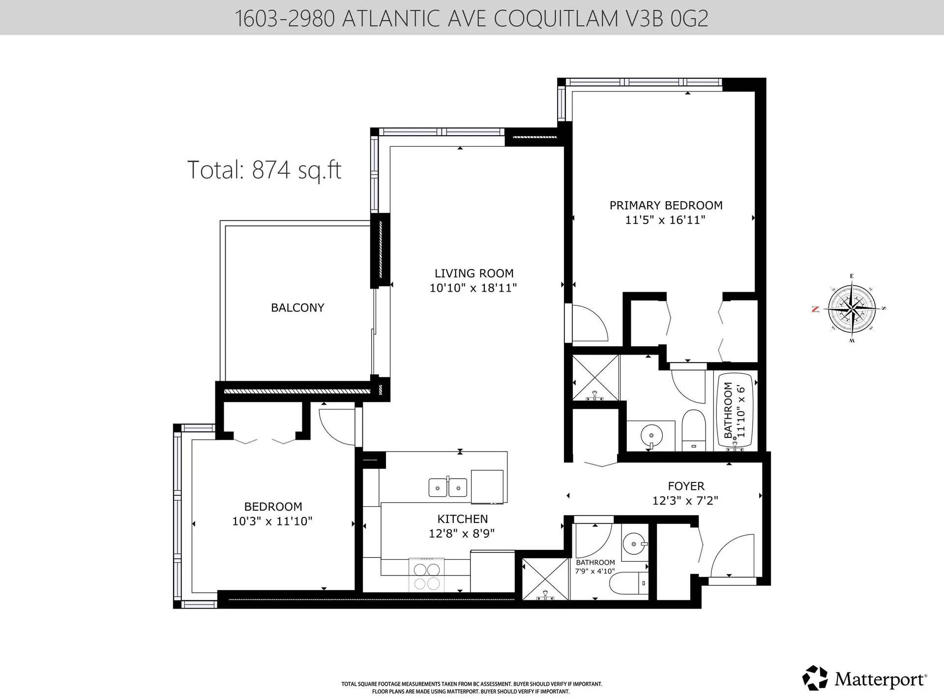 Property at #1603 2980 ATLANTIC AVENUE, Coquitlam, BC