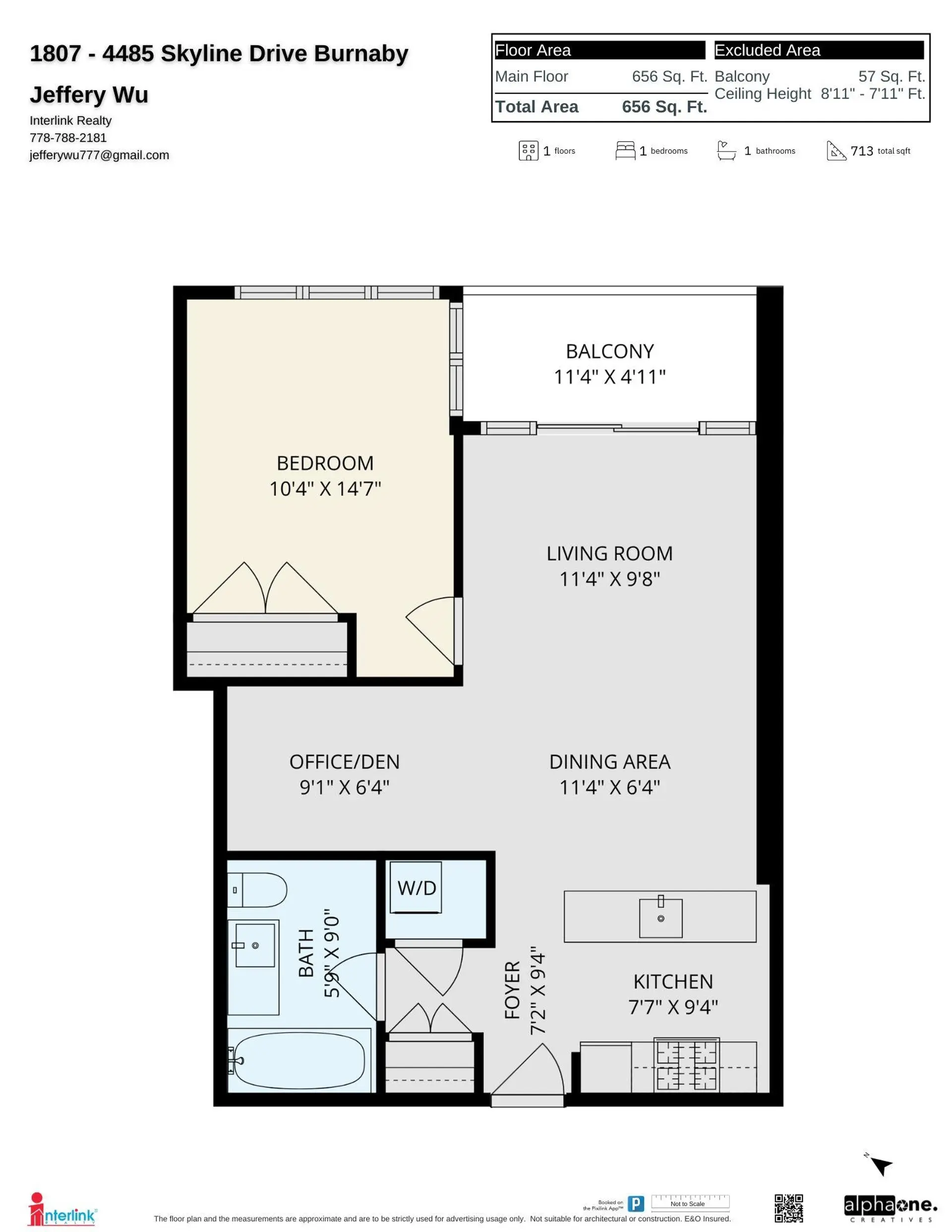 Property at #1807 4485 SKYLINE DRIVE, Burnaby, BC