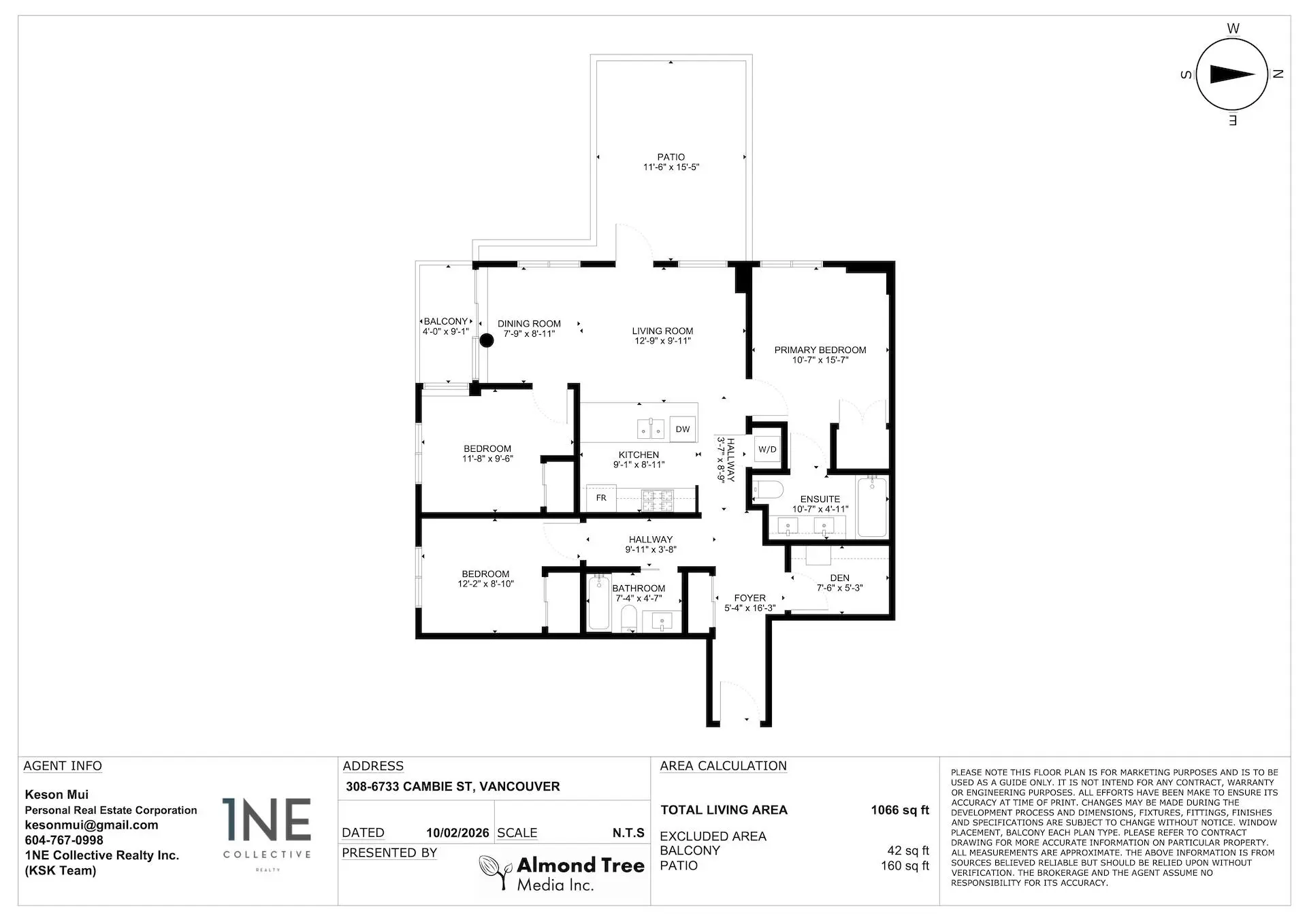 Property at #308 6733 Cambie Street, Vancouver, BC