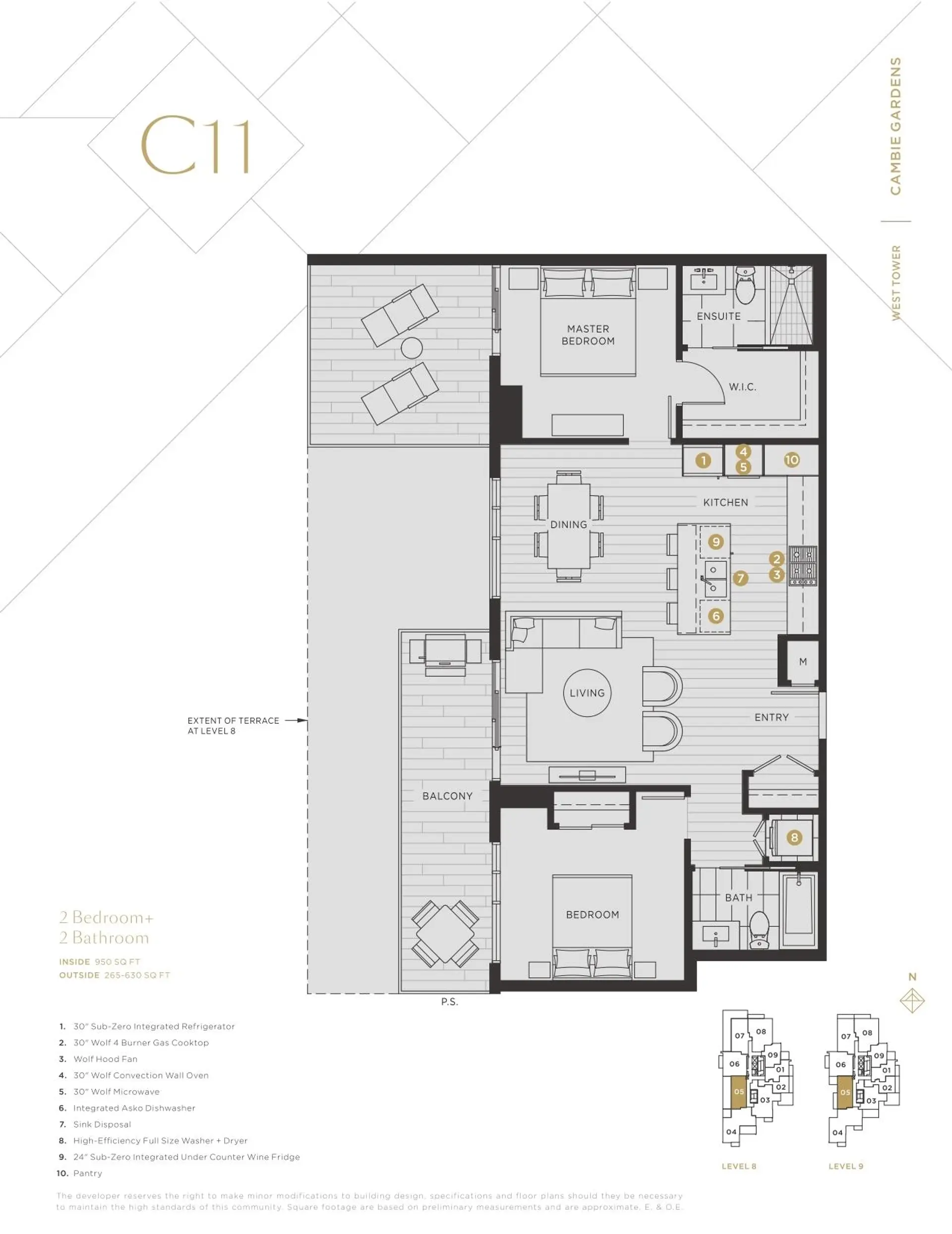 Property at #805 7418 PAULSON STREET, Vancouver, BC