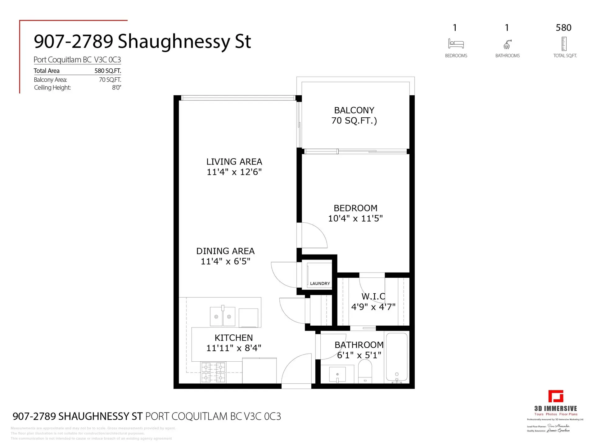 Property at #907 2789 SHAUGHNESSY STREET, Port Coquitlam, BC