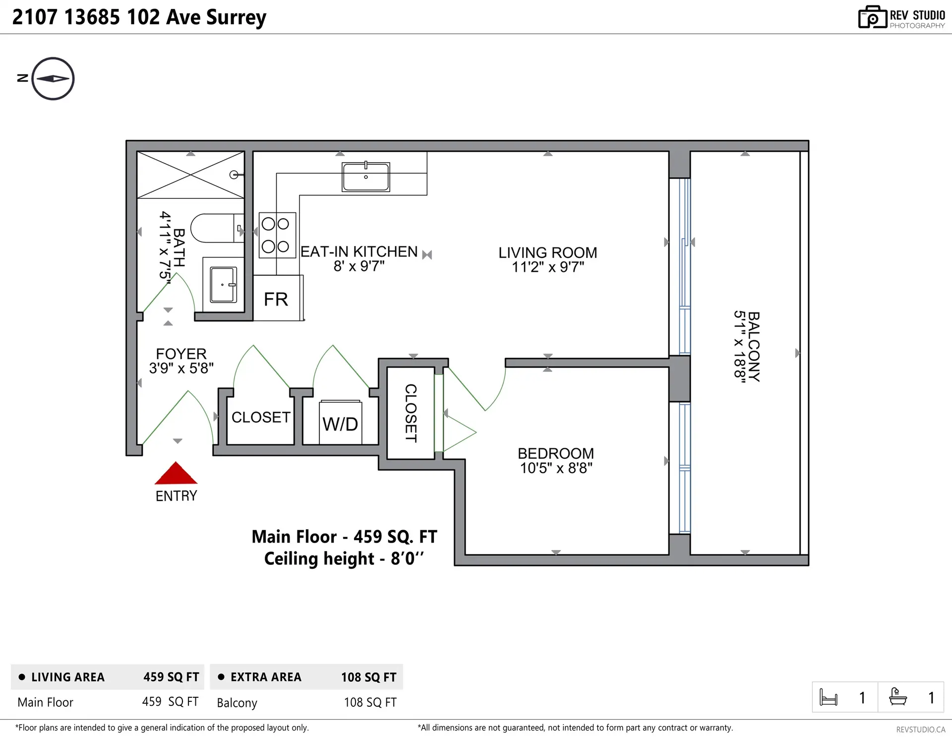 Property at #2107 13685 102 AVENUE, Surrey, BC