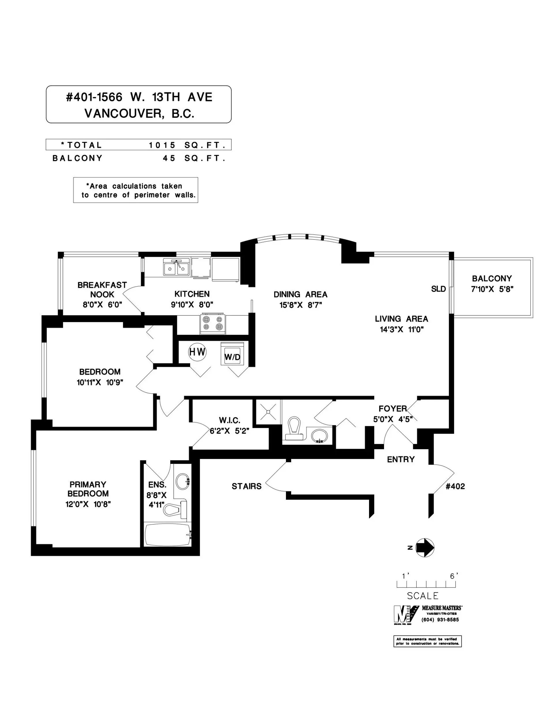 Property at #401 1566 W 13 AVENUE, Vancouver, BC