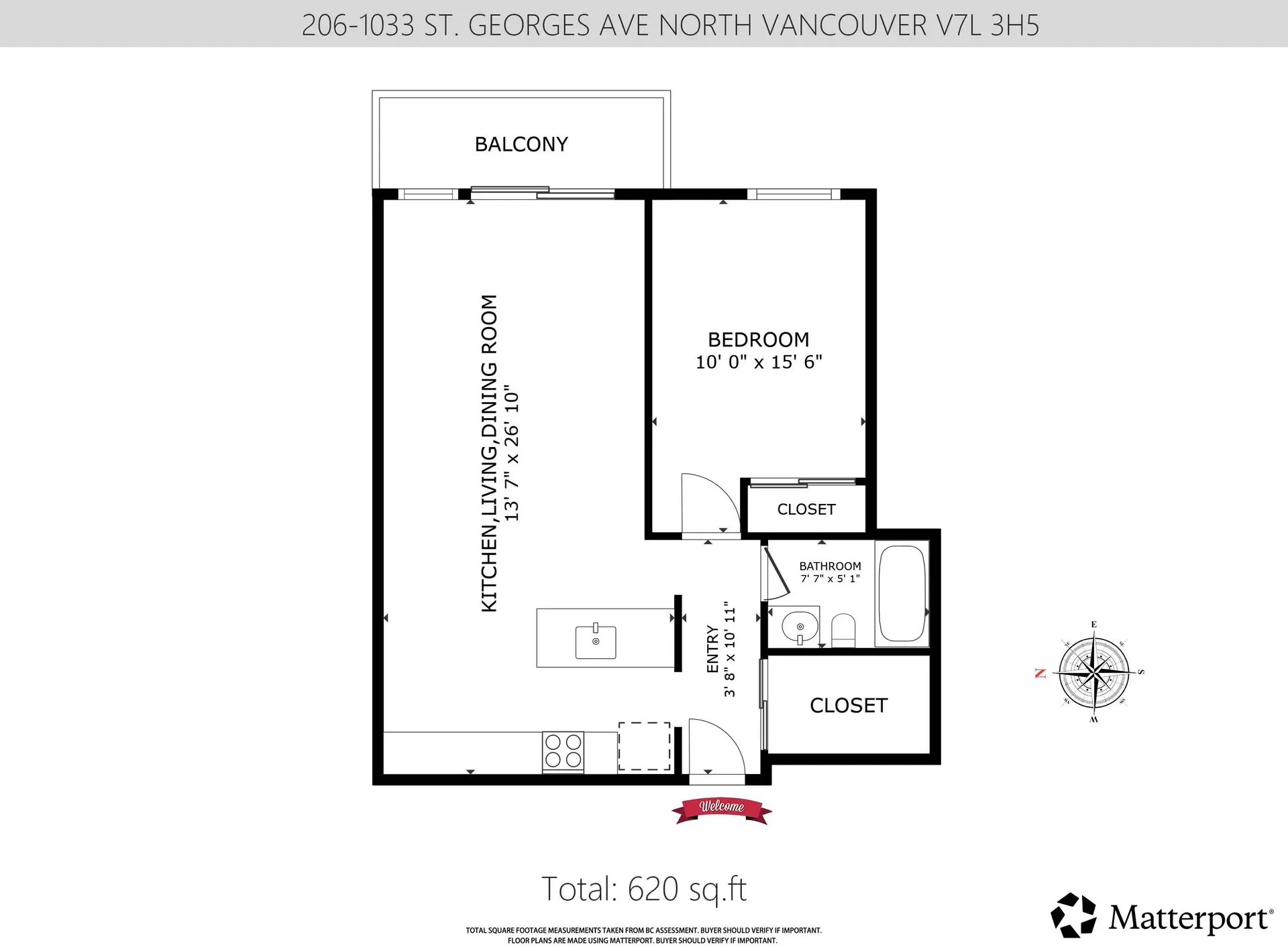 Property at #206 1033 ST. GEORGES AVENUE, North Vancouver, BC