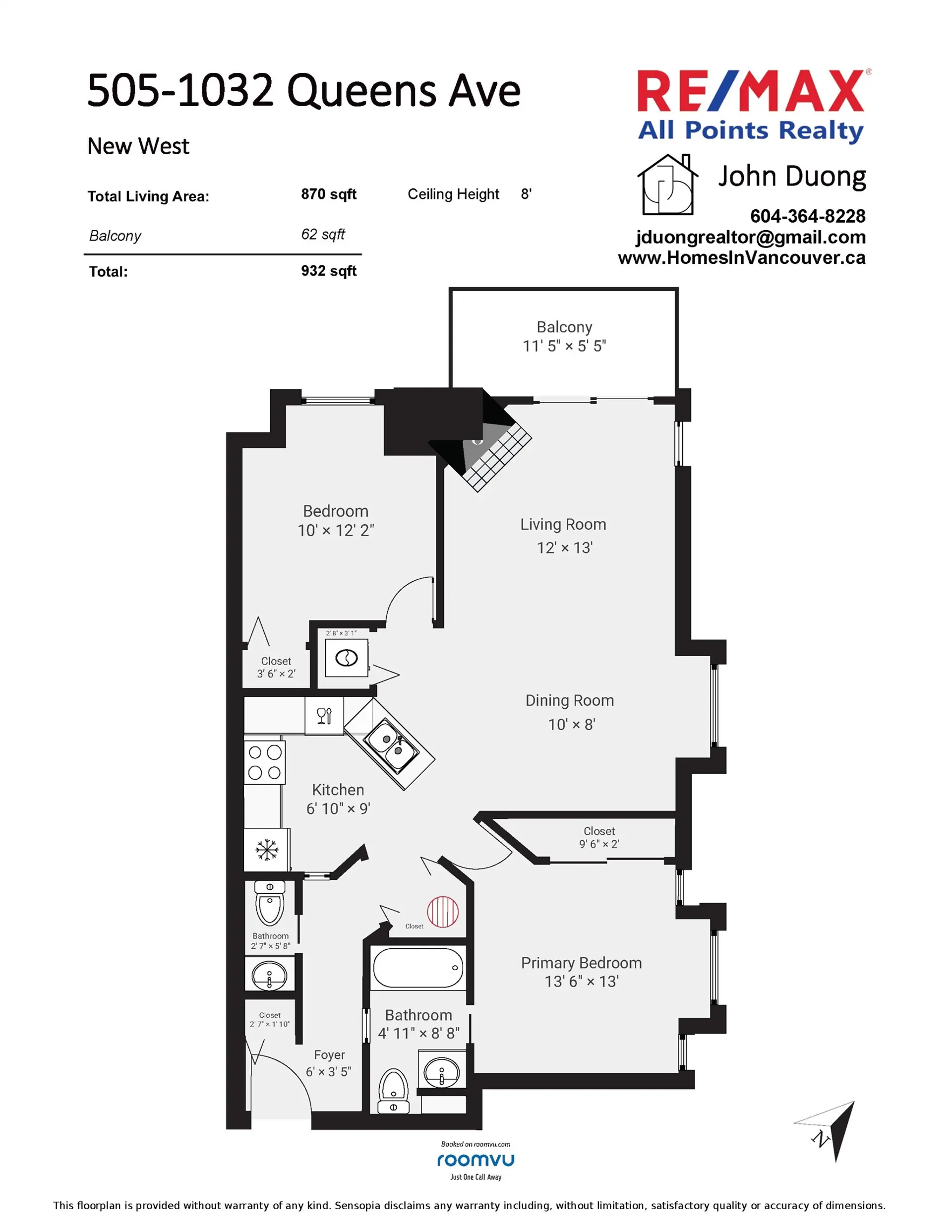 Property at #505 1032 QUEENS AVENUE, New Westminster, BC