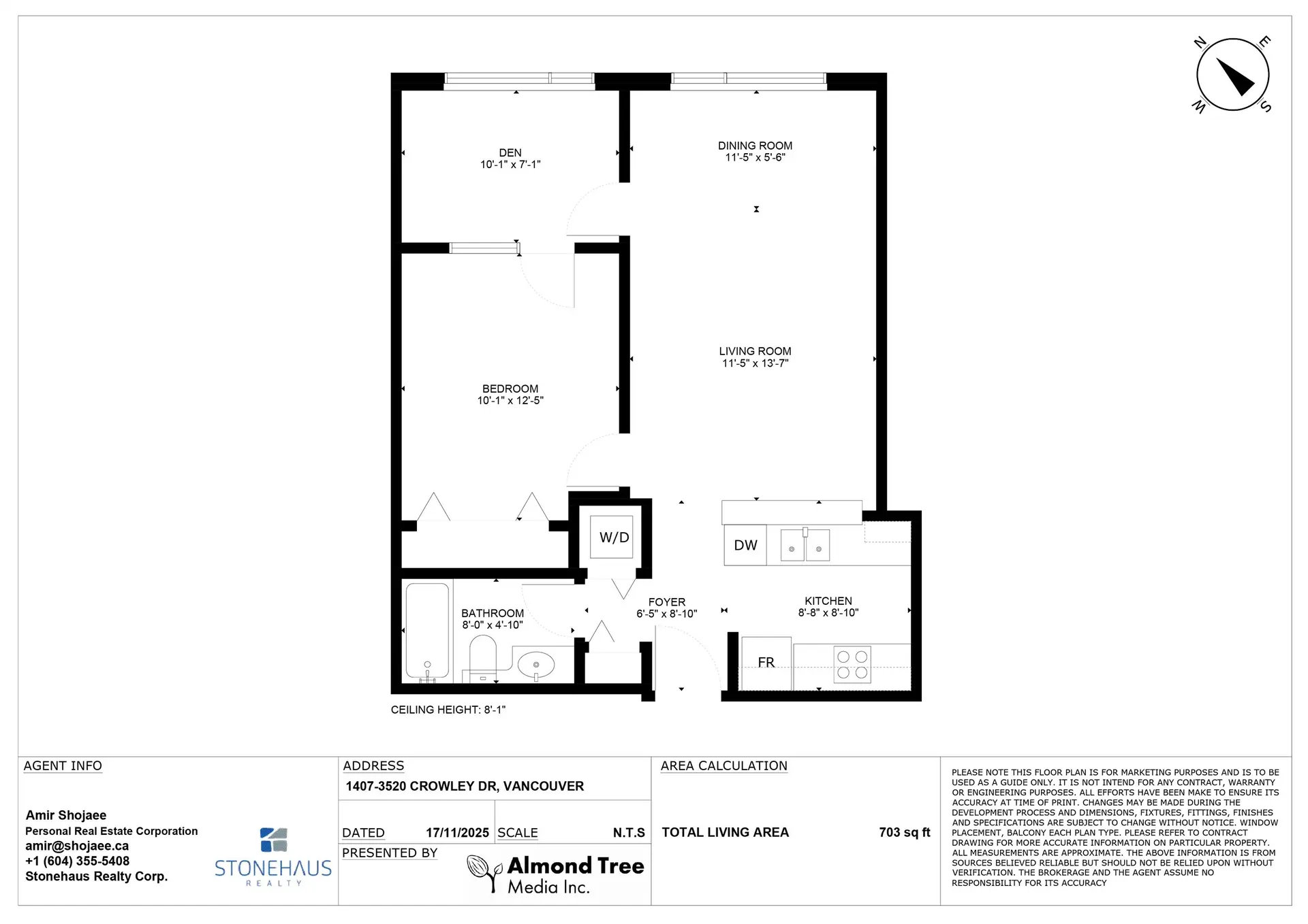 Property at #1407 3520 CROWLEY DRIVE, Vancouver, BC
