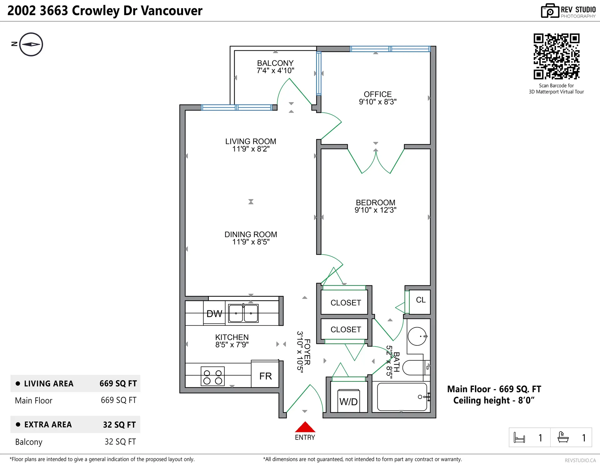 Property at #2002 3663 CROWLEY DRIVE, Vancouver, BC