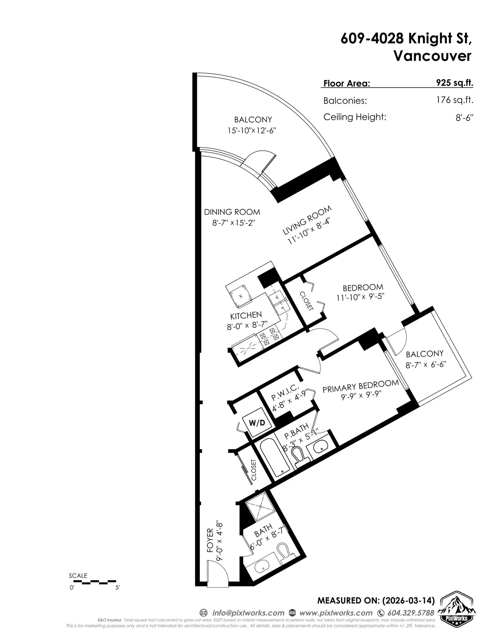 Property at #609 4028 KNIGHT STREET, Vancouver, BC