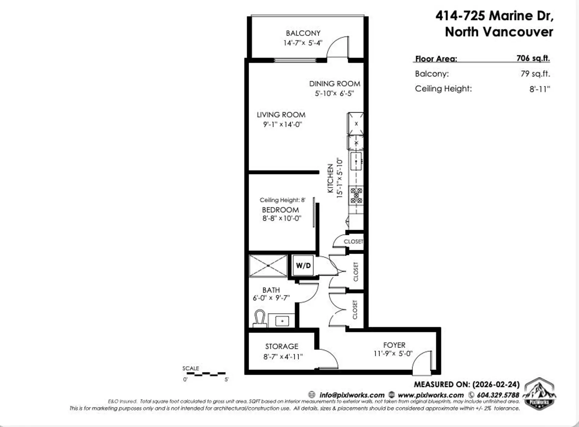 Property at #414 725 MARINE DRIVE, North Vancouver, BC