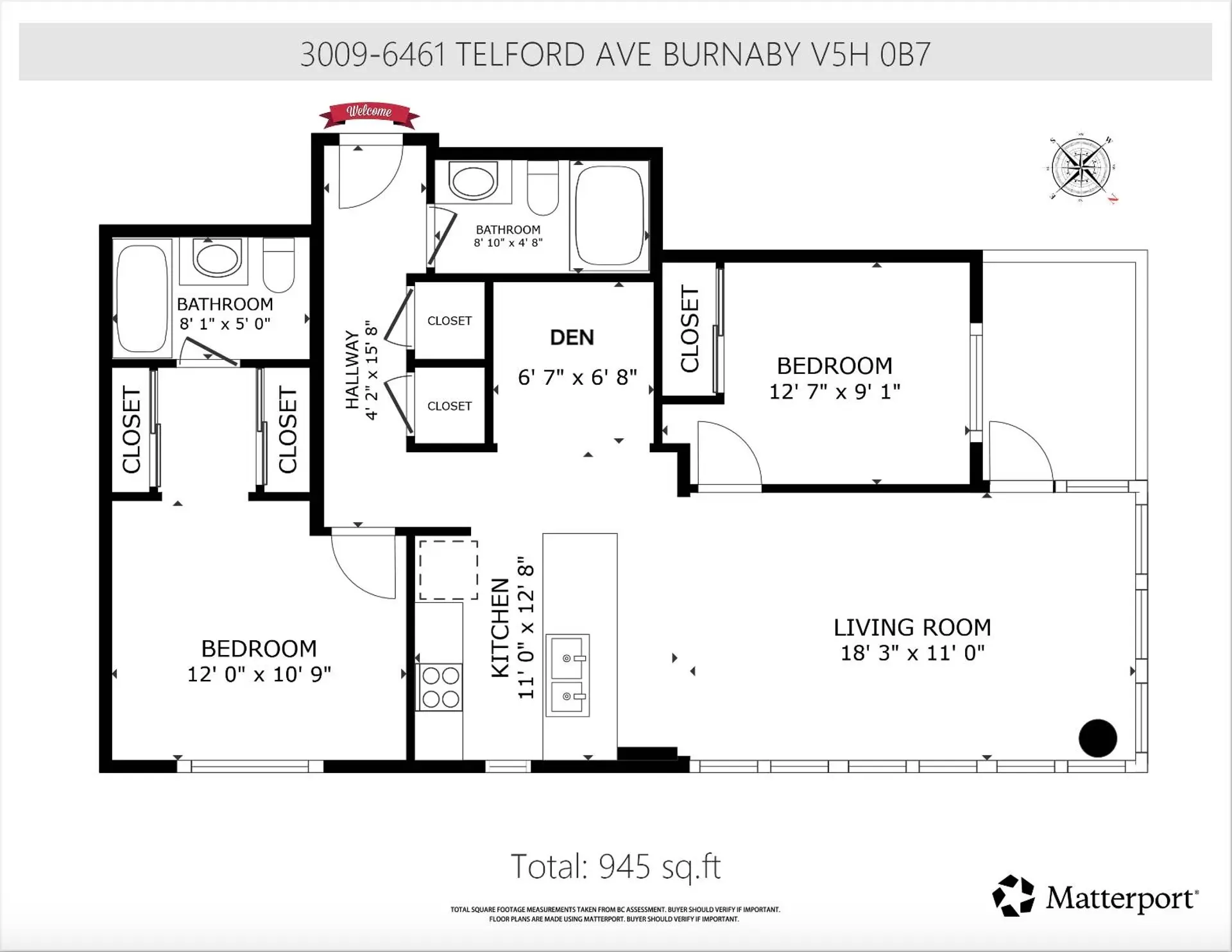 Property at #3009 6461 TELFORD AVENUE, Burnaby, BC