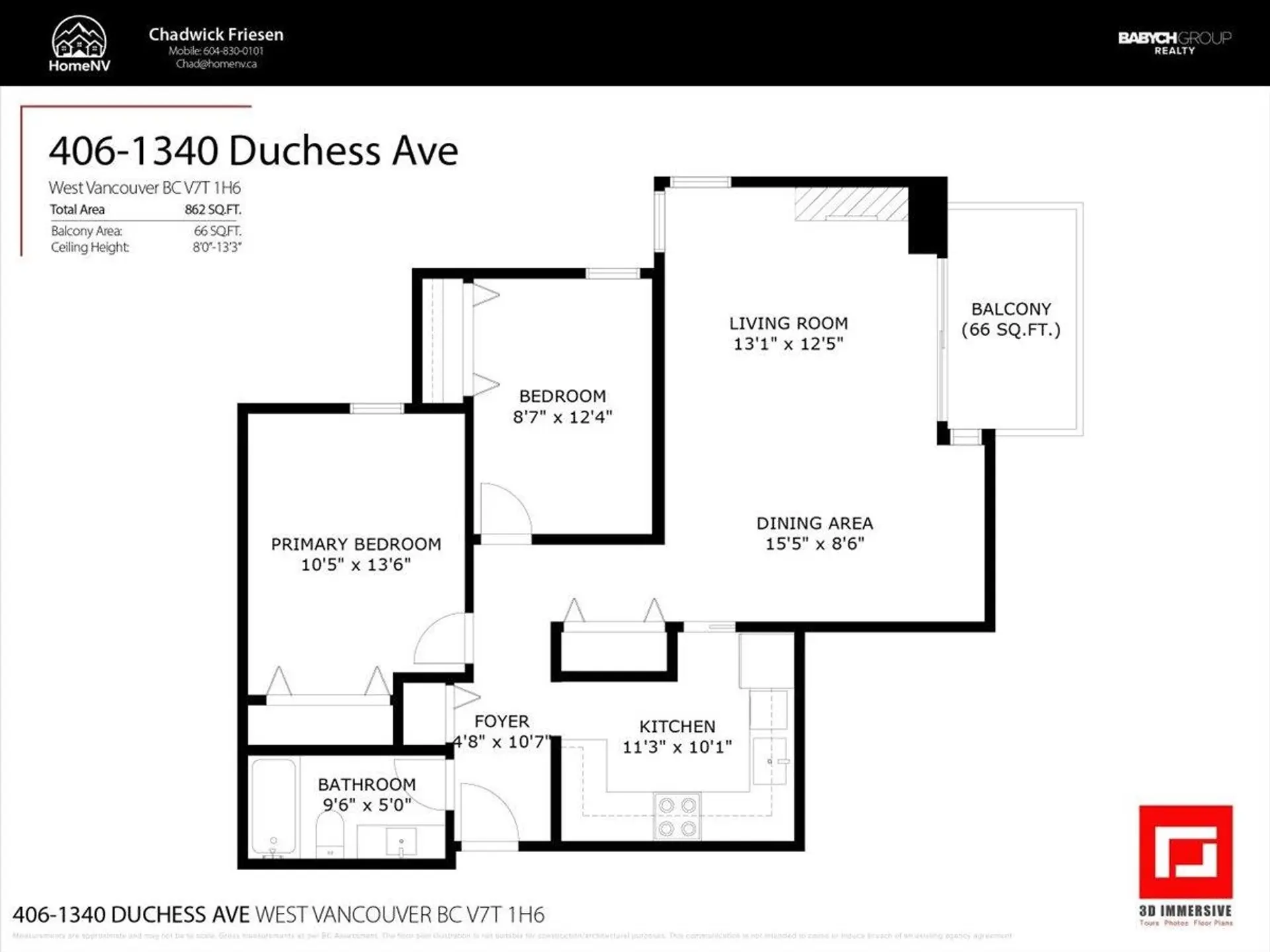 Property at #406 1340 DUCHESS AVENUE, West Vancouver, BC