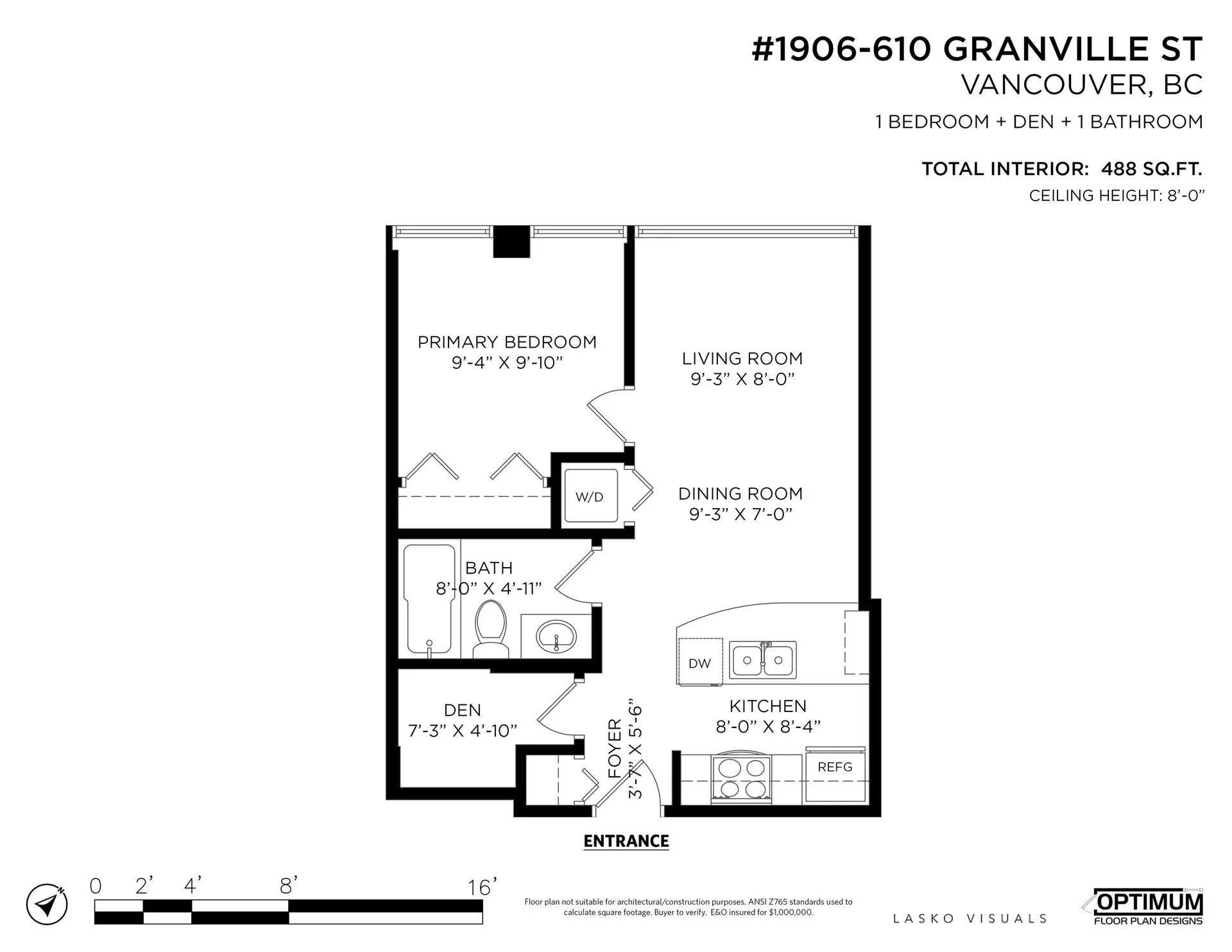 Property at #1906 610 GRANVILLE STREET, Vancouver, BC