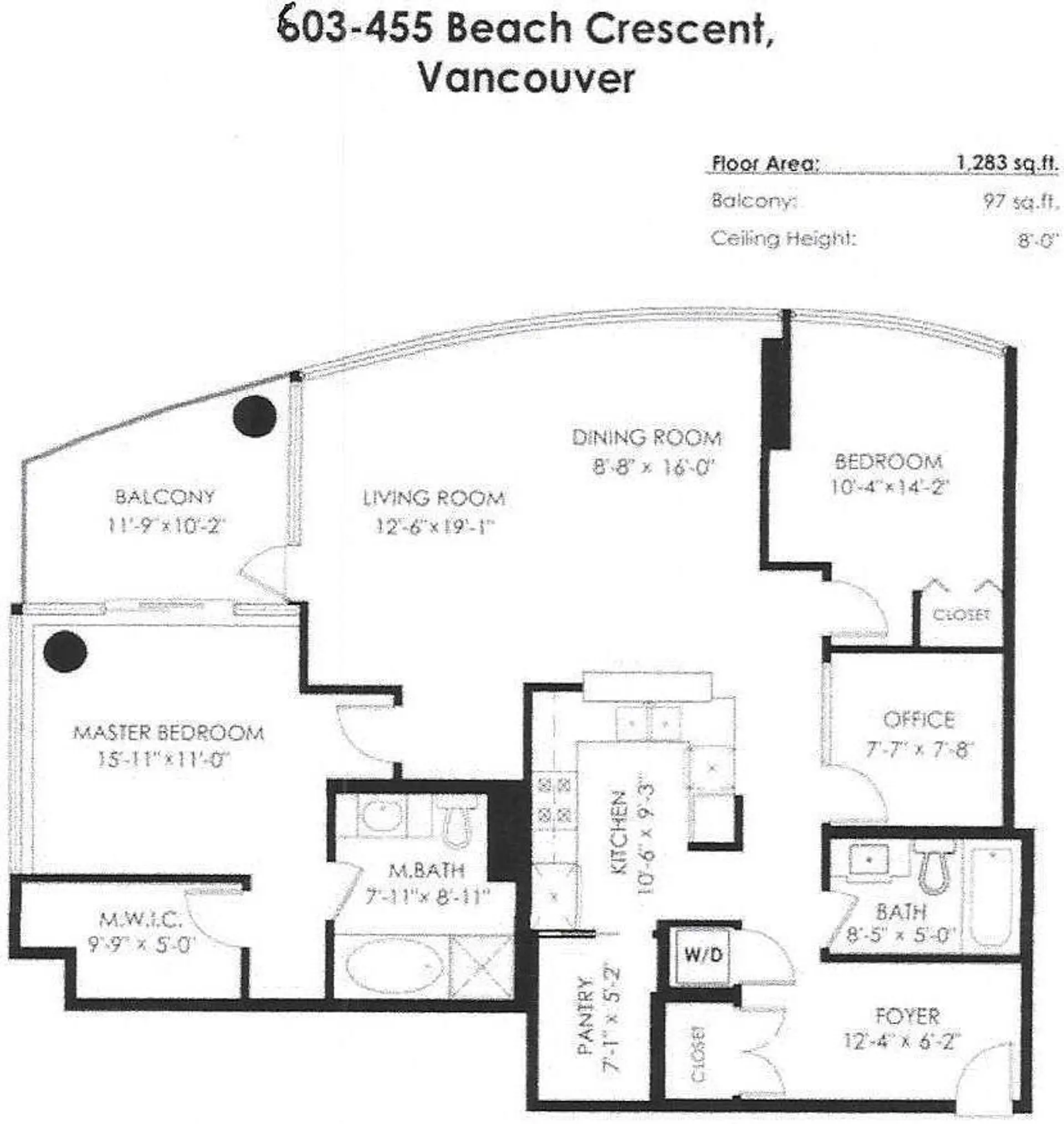 Property at #603 455 BEACH CRESCENT, Vancouver, BC