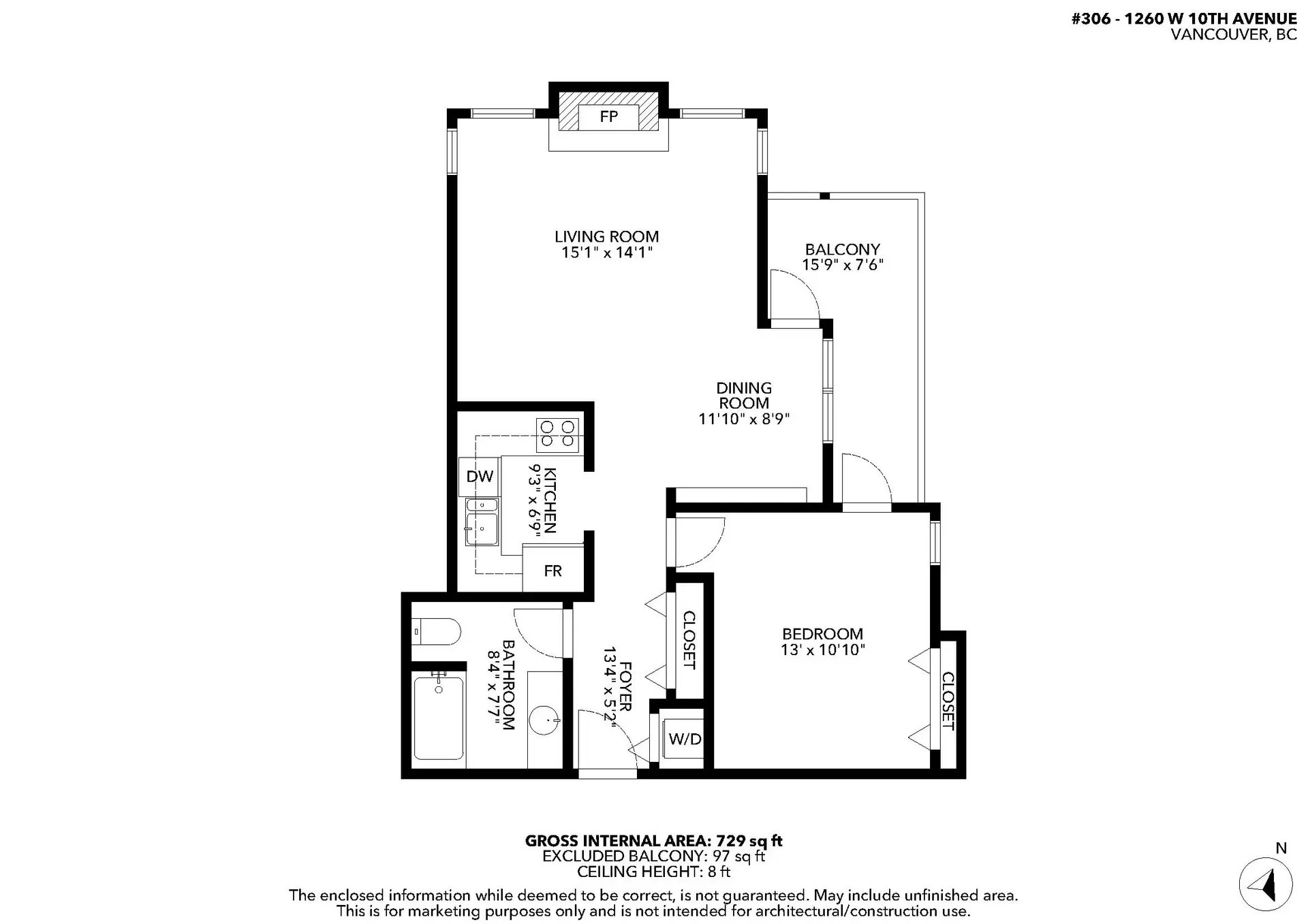 Property at #306 1260 W 10TH AVENUE, Vancouver, BC
