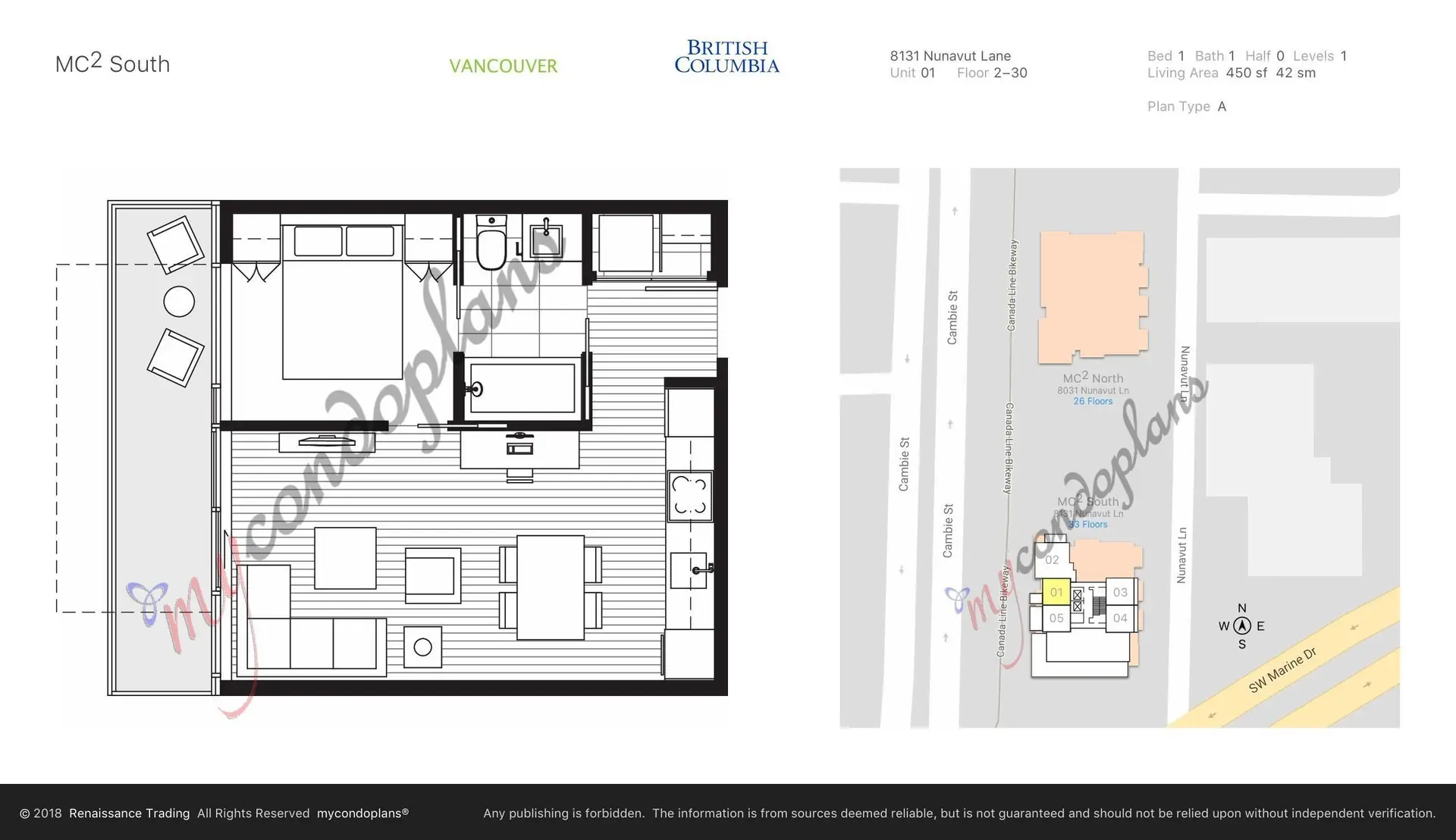 Property at #2401 8131 NUNAVUT LANE, Vancouver, BC