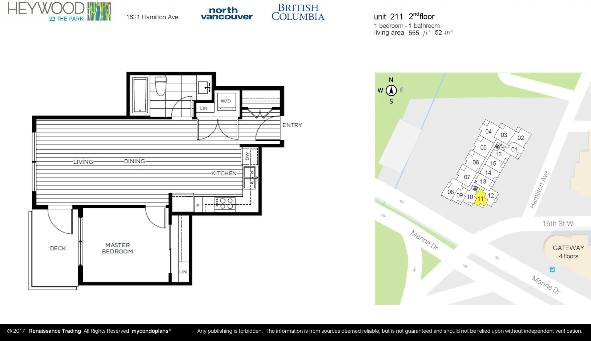 Property at #211 1621 HAMILTON AVENUE, North Vancouver, BC