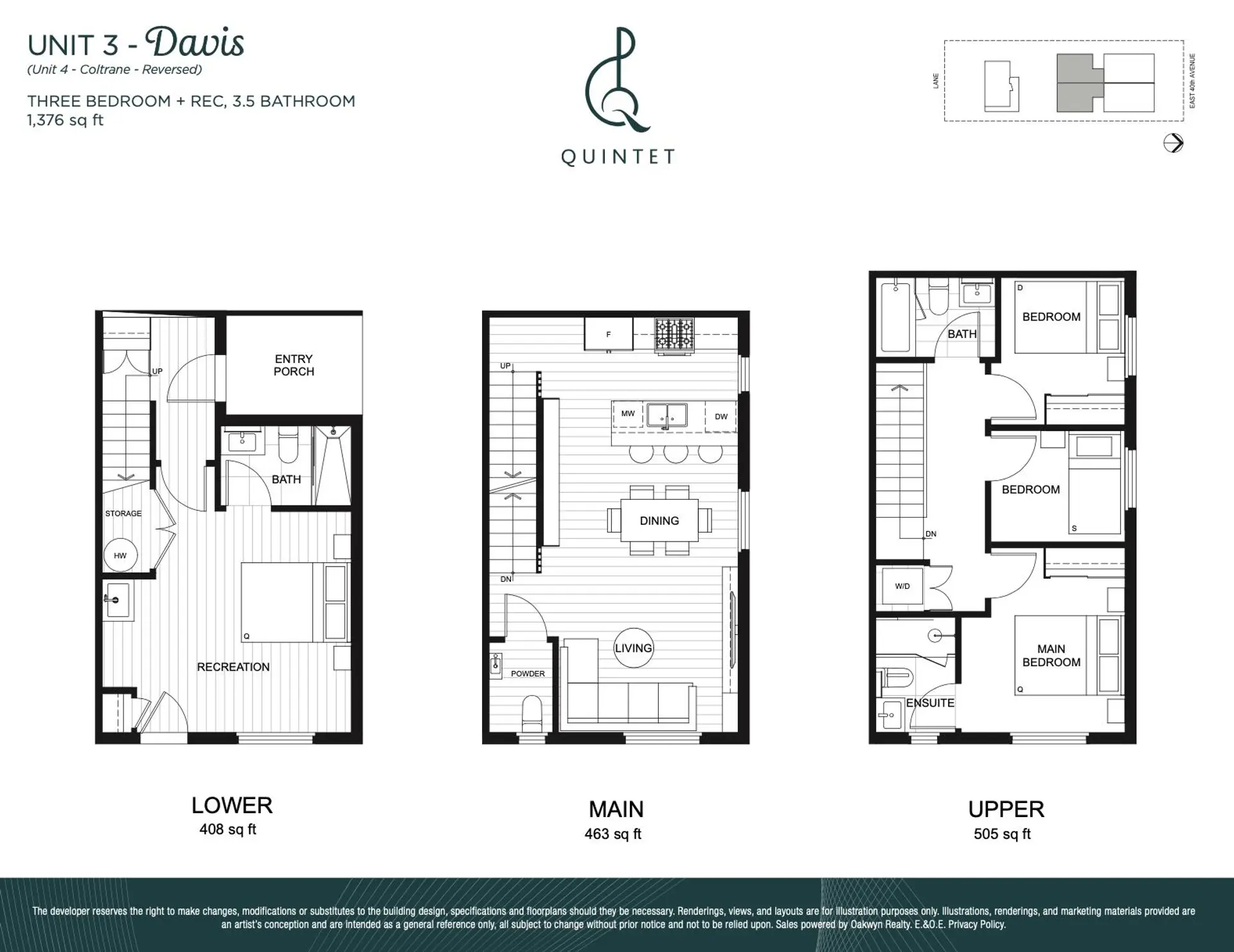 Property at #3 2240 E 40TH AVENUE, Vancouver, BC