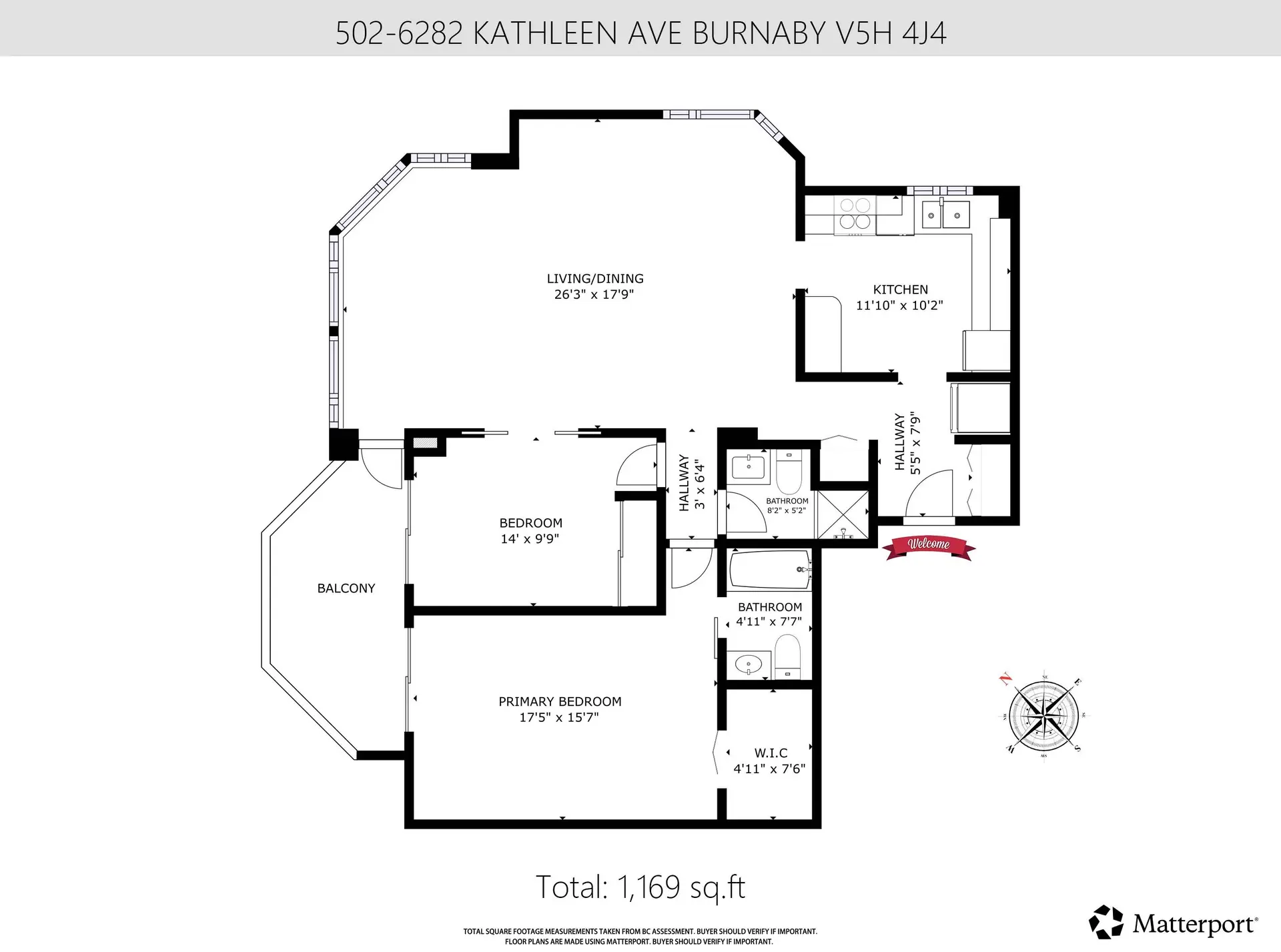 Property at #502 6282 KATHLEEN AVENUE, Burnaby, BC