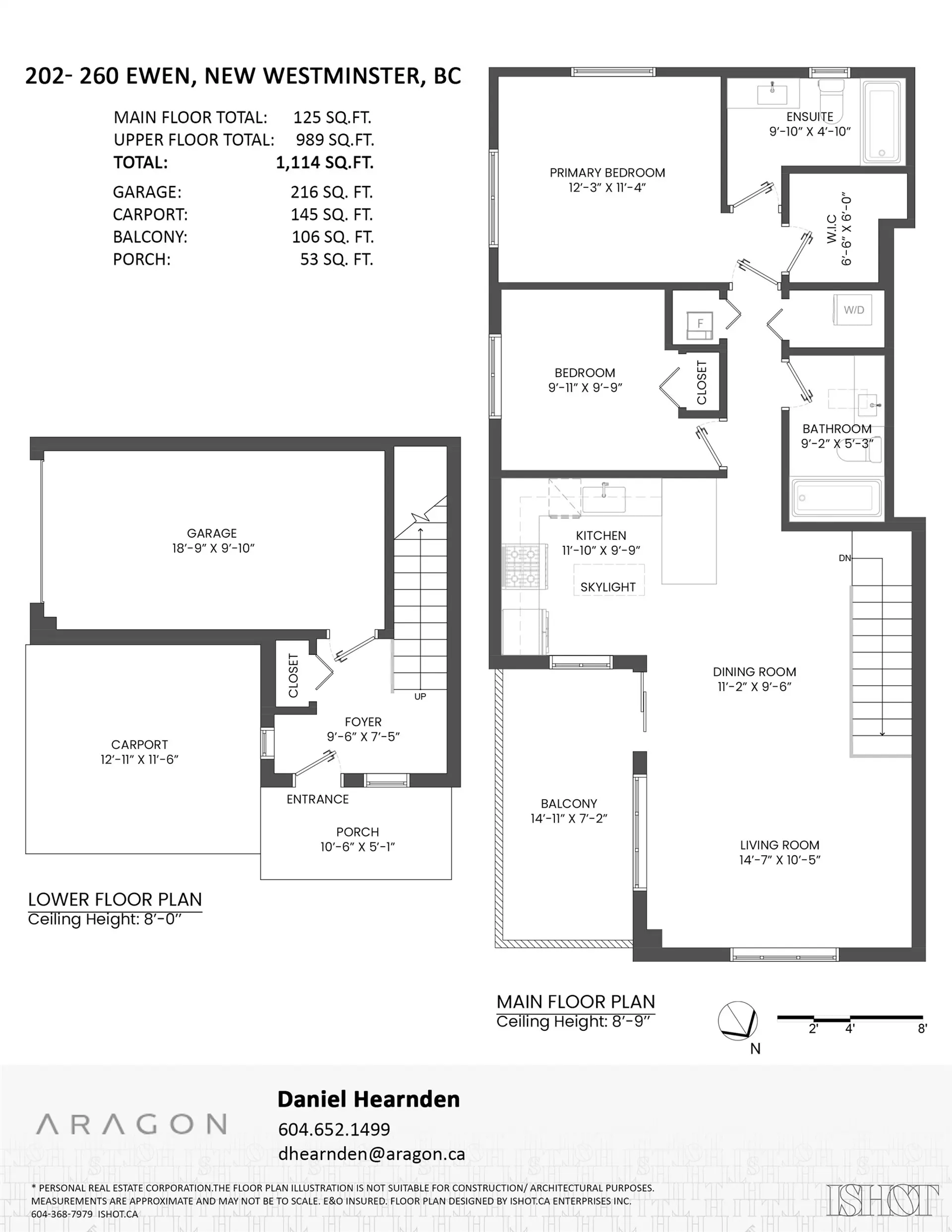 Property at #202 260 EWEN AVENUE, New Westminster, BC