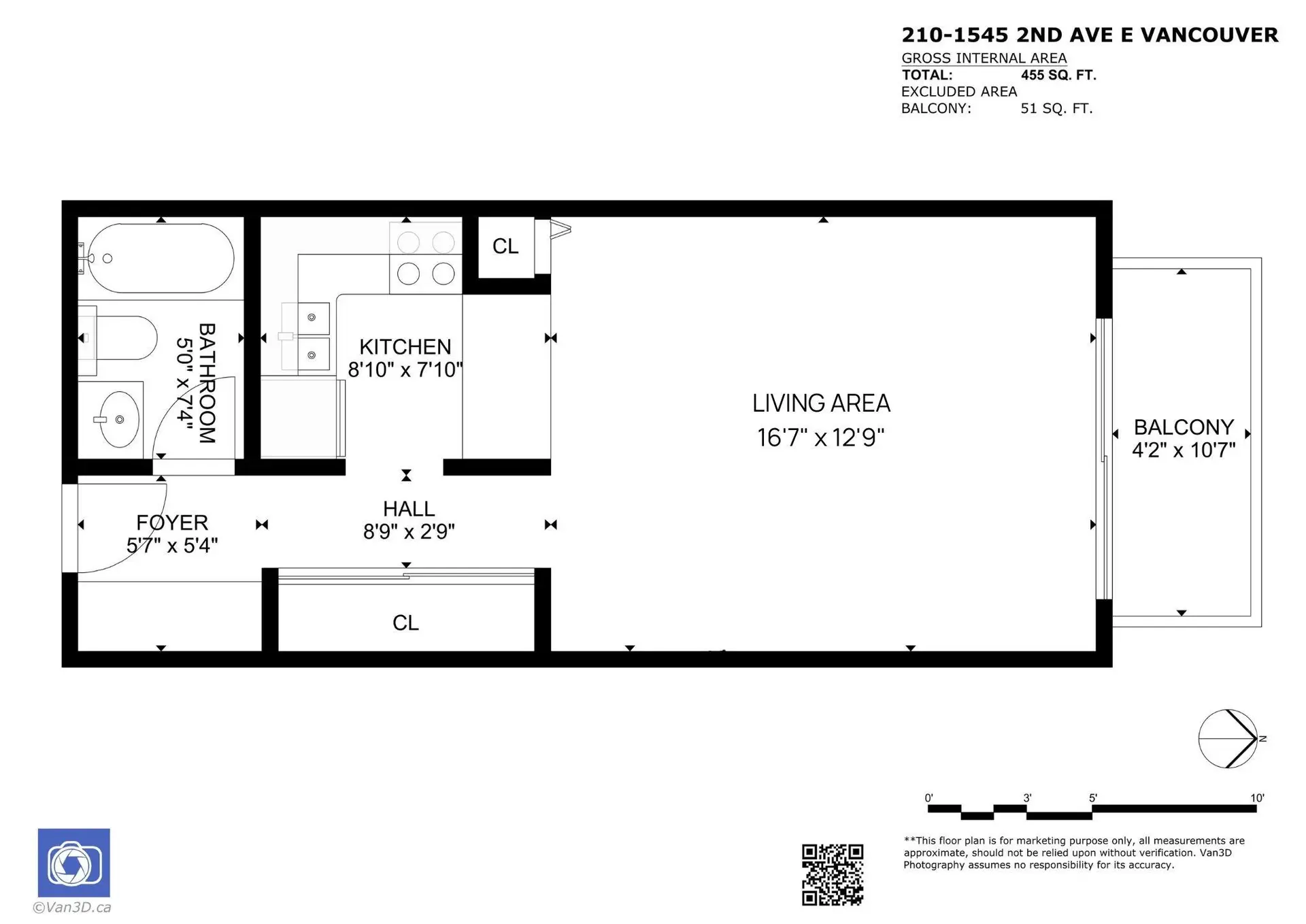 Property at #210 1545 E 2ND AVENUE, Vancouver, BC