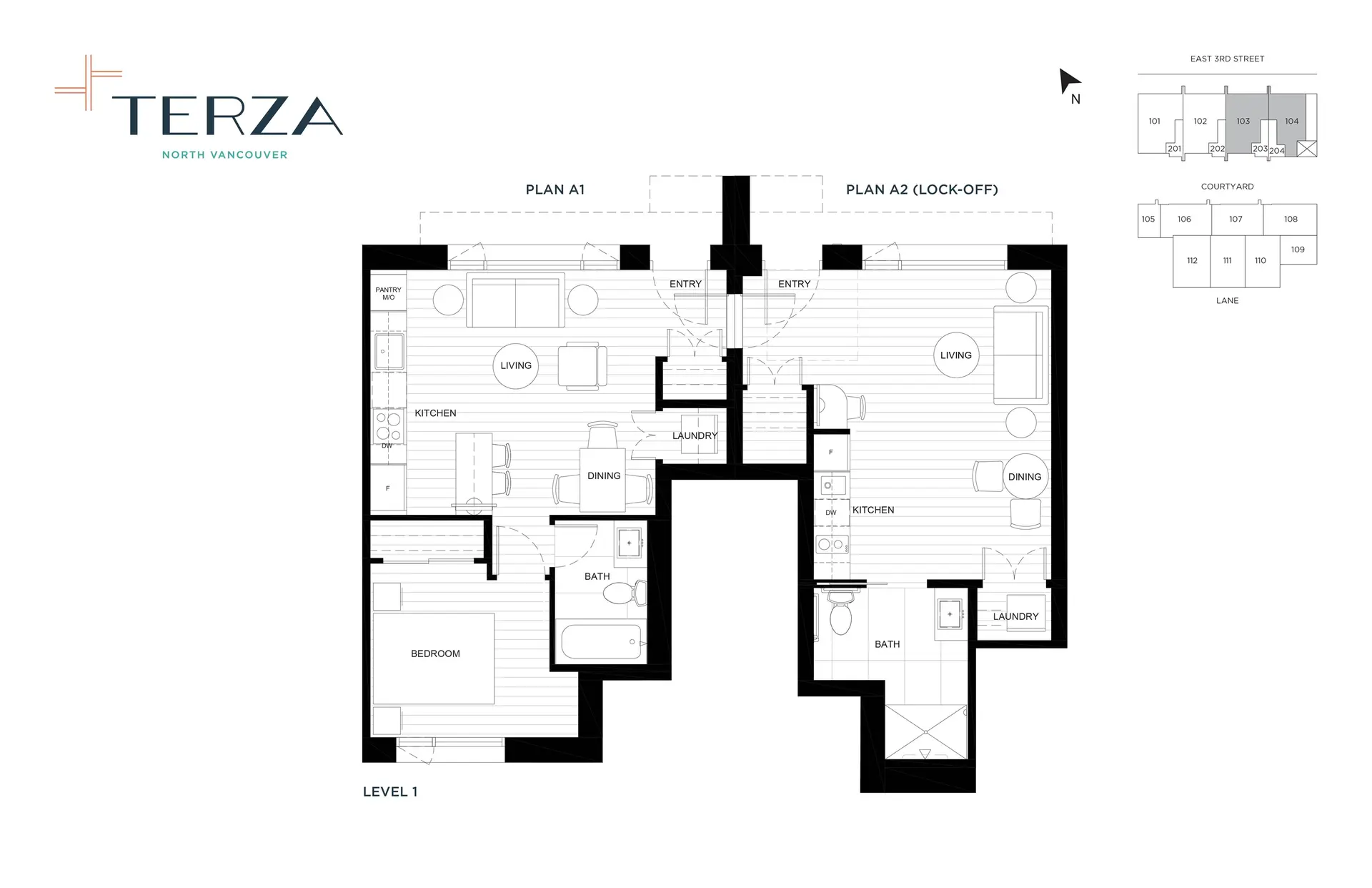 Property at #103A 103B-433 E 3RD STREET, North Vancouver, BC