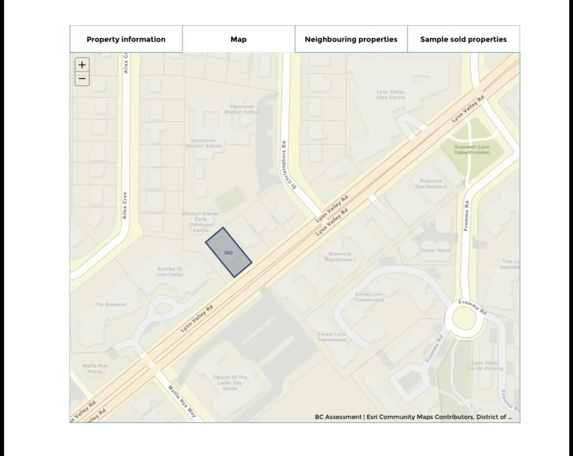 Property at 982 LYNN VALLEY ROAD, North Vancouver, BC