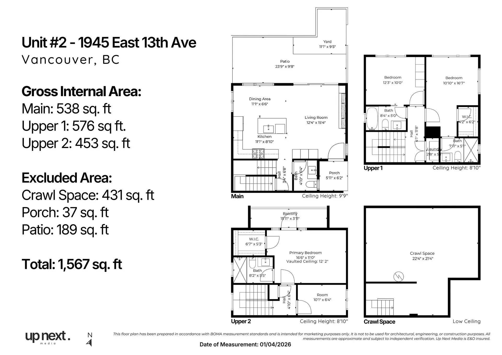 Property at #2 1945 E 13TH AVENUE, Vancouver, BC
