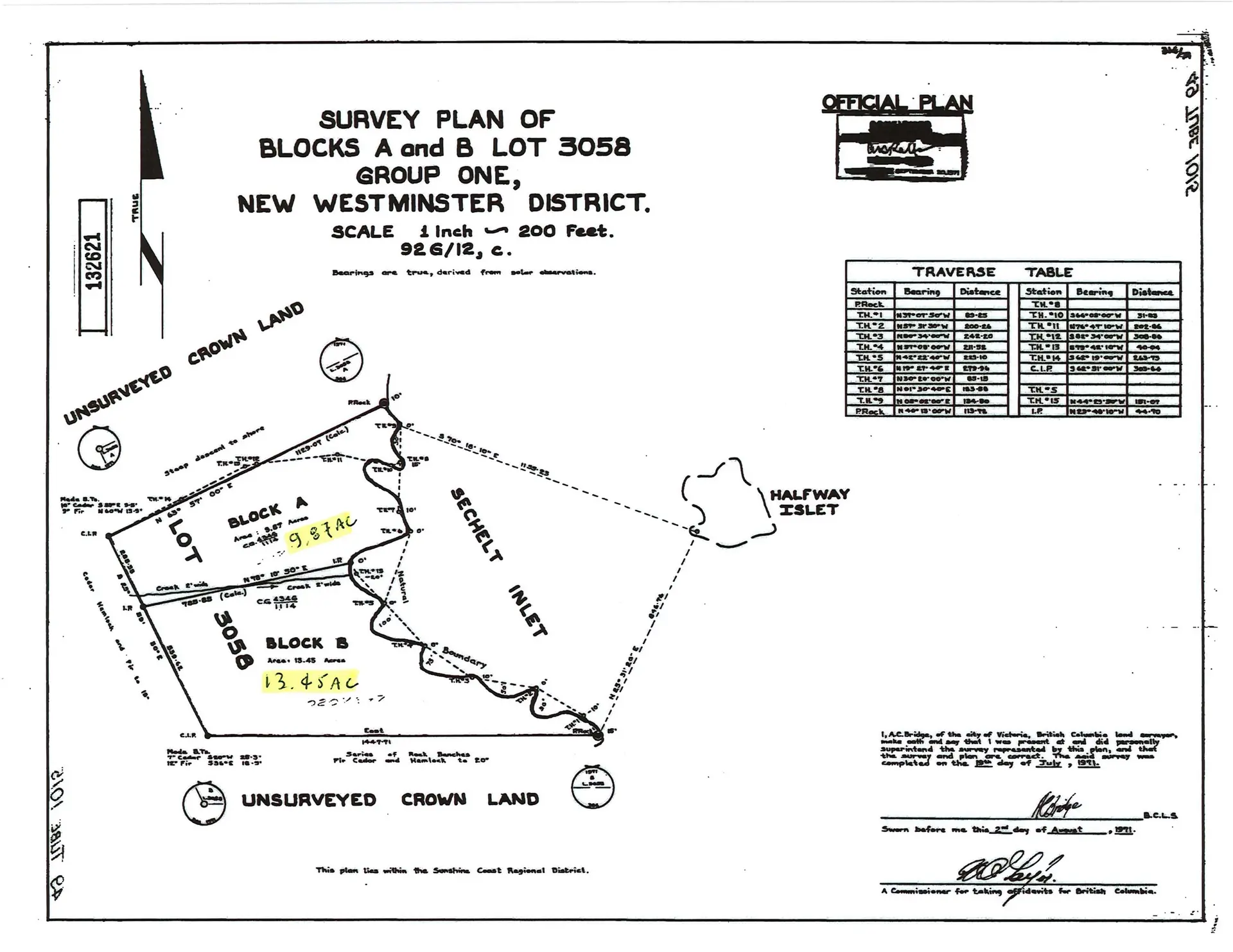 Property at BLK A&B SECHELT INLET/HALFWAY ISLAND, Sechelt, BC