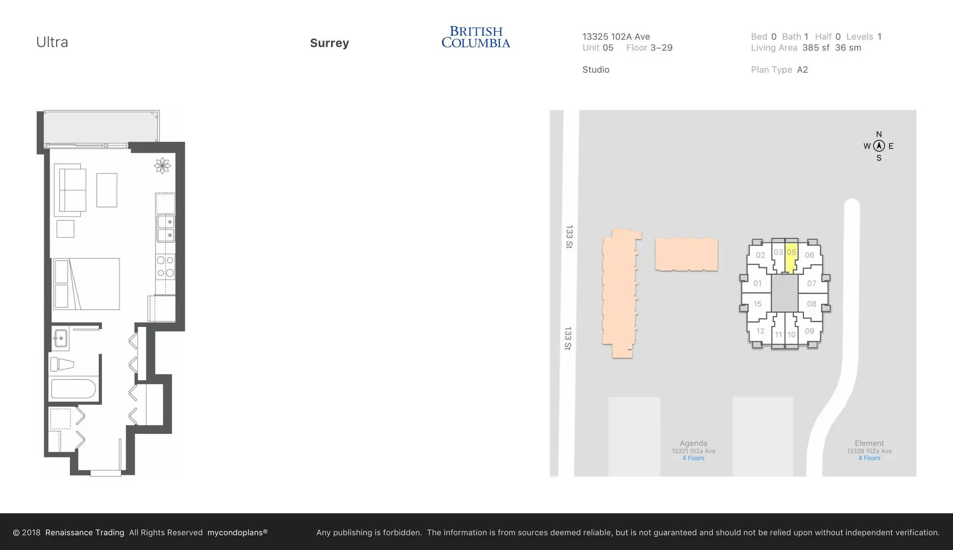 Property at #605 13325 102A AVENUE, Surrey, BC