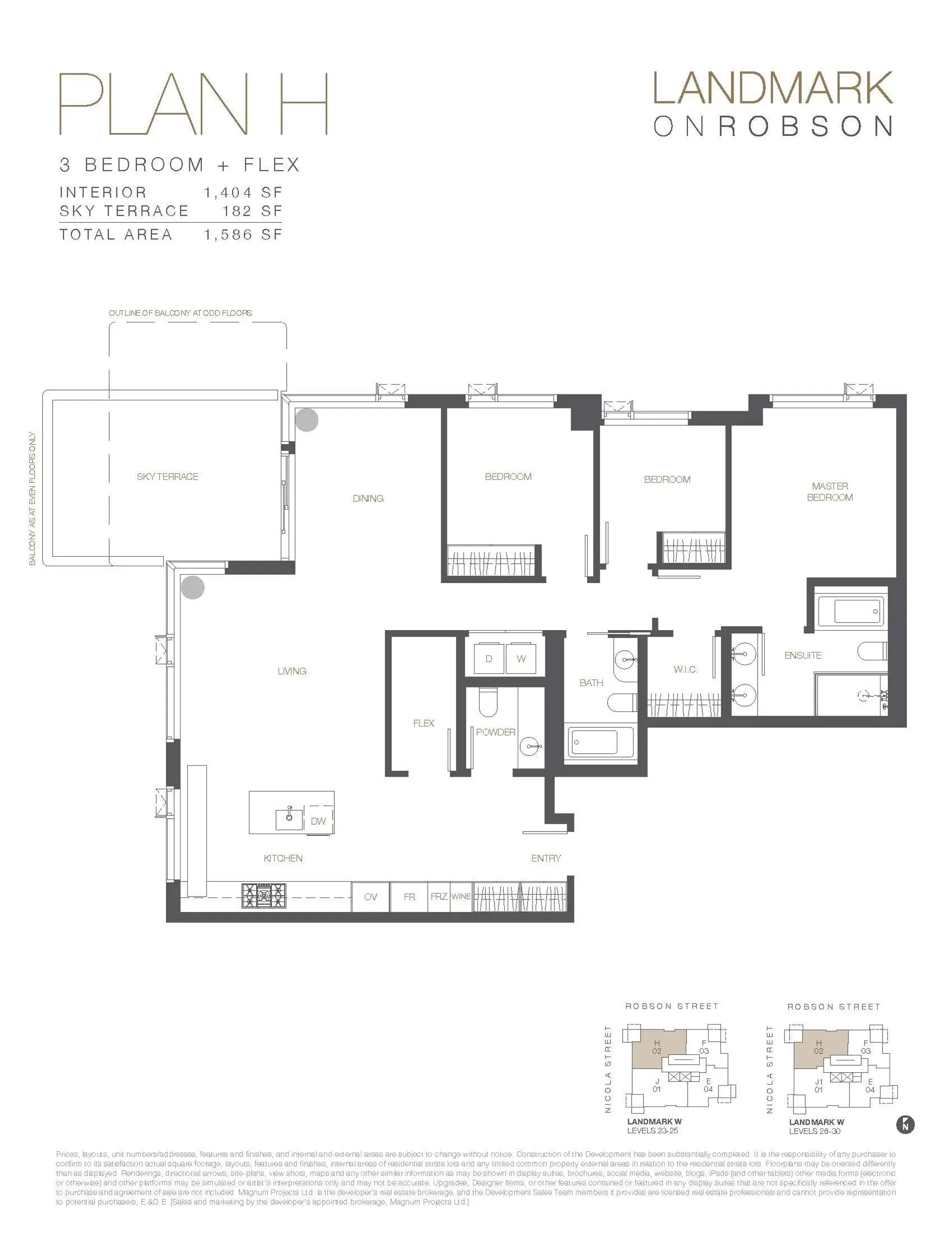 Property at #2402 1482 ROBSON STREET, Vancouver, BC