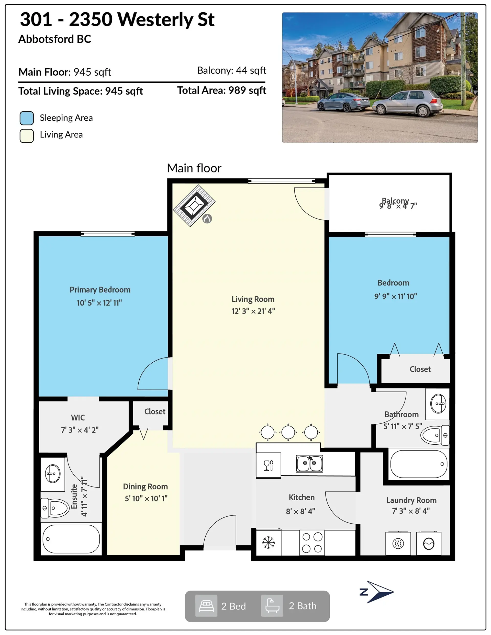 Property at #301 2350 WESTERLY STREET, Abbotsford, BC