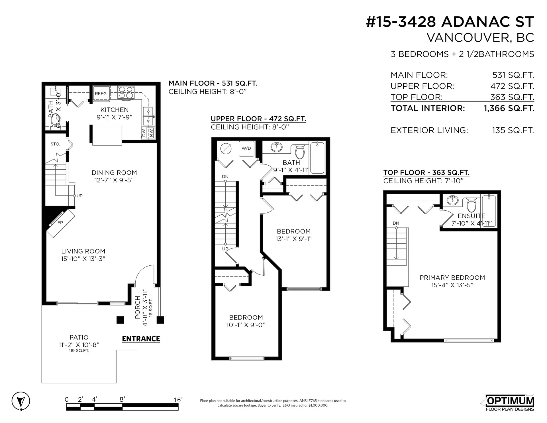 Property at #15 3428 ADANAC STREET, Vancouver, BC