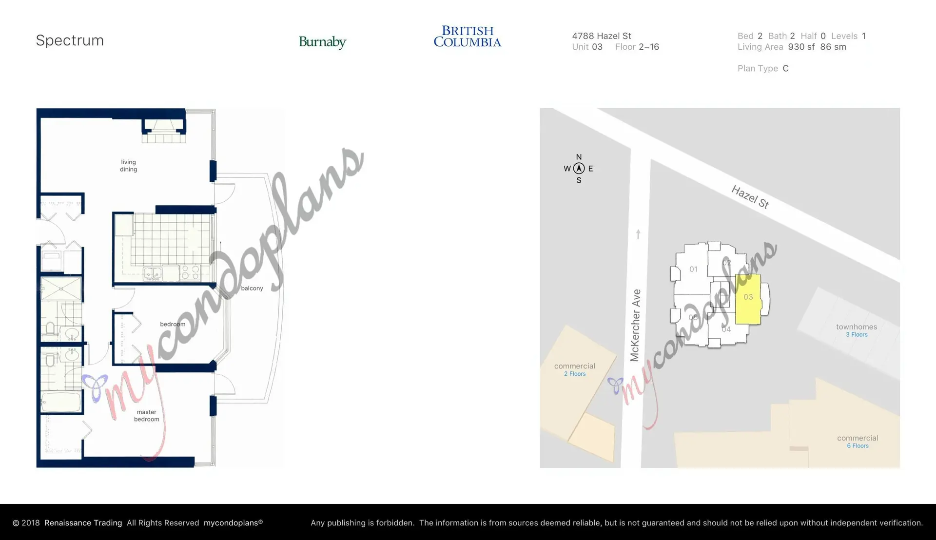 Property at #903 4788 HAZEL STREET, Burnaby, BC