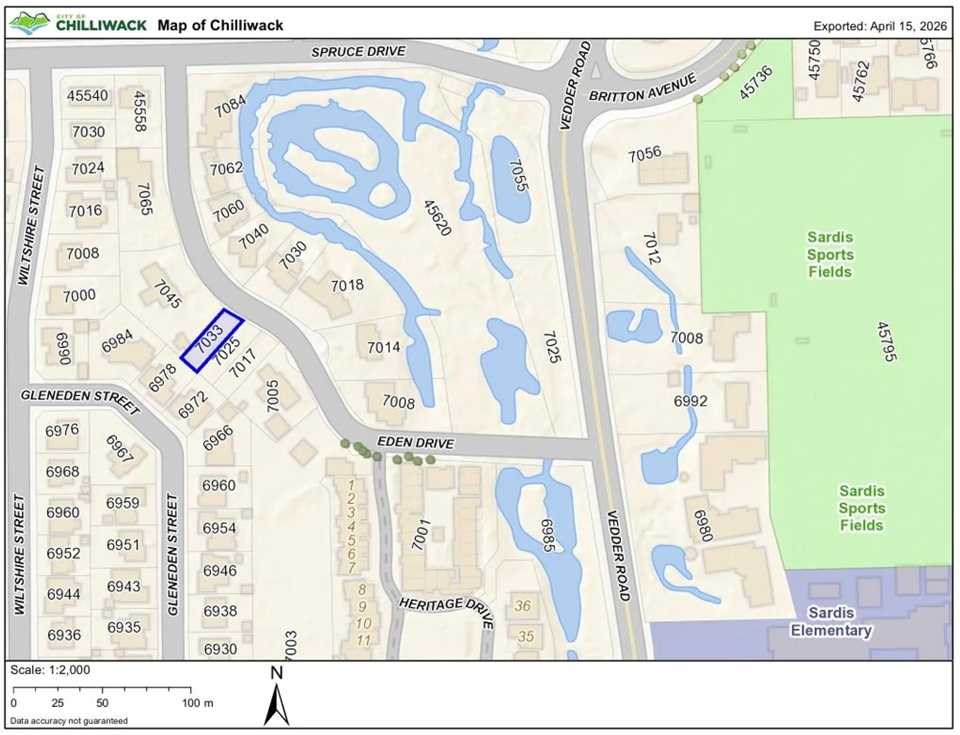 Property at 7033 EDEN DRIVE, Chilliwack, BC