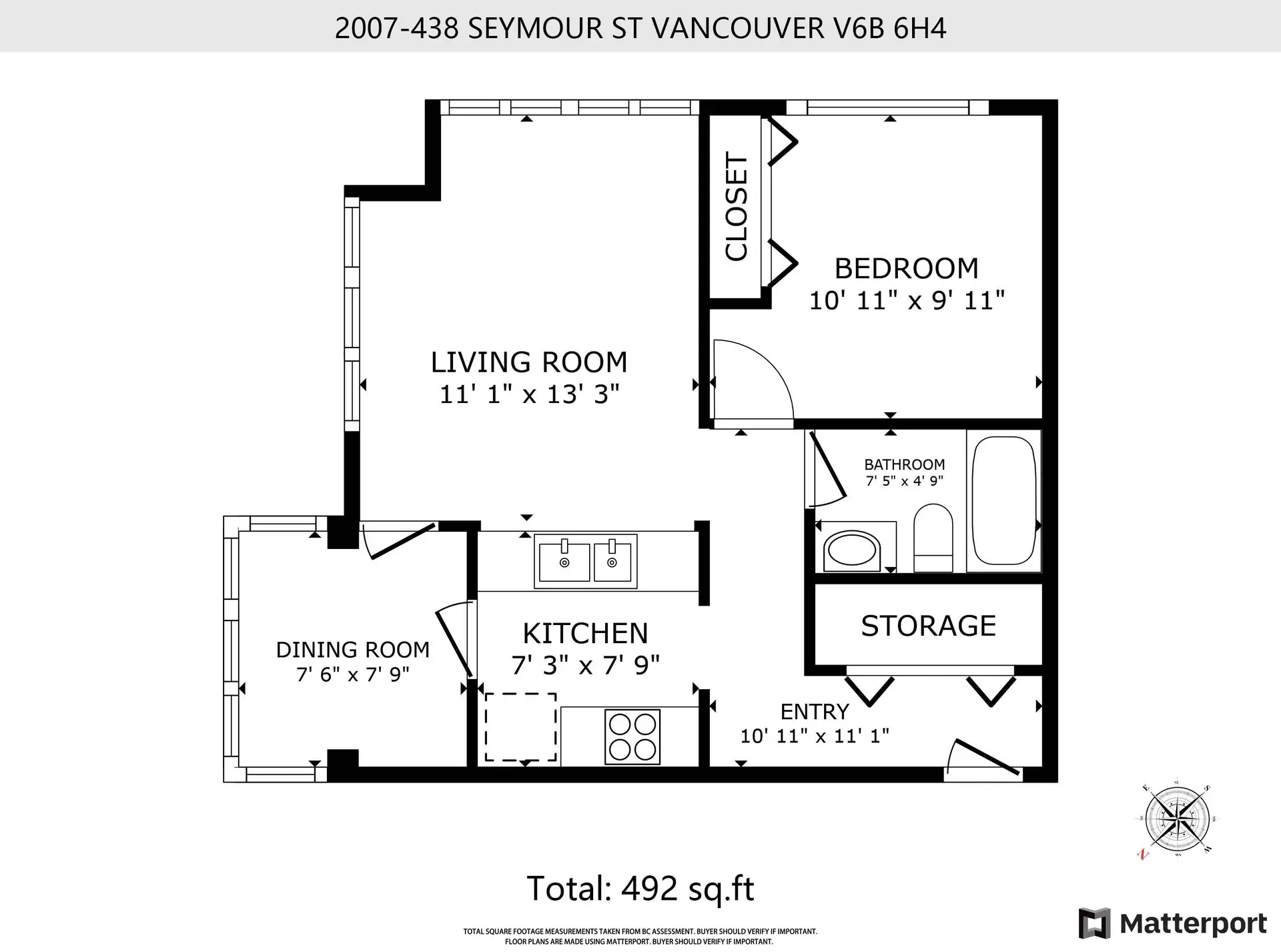Property at #2007 438 SEYMOUR ST, Vancouver, BC