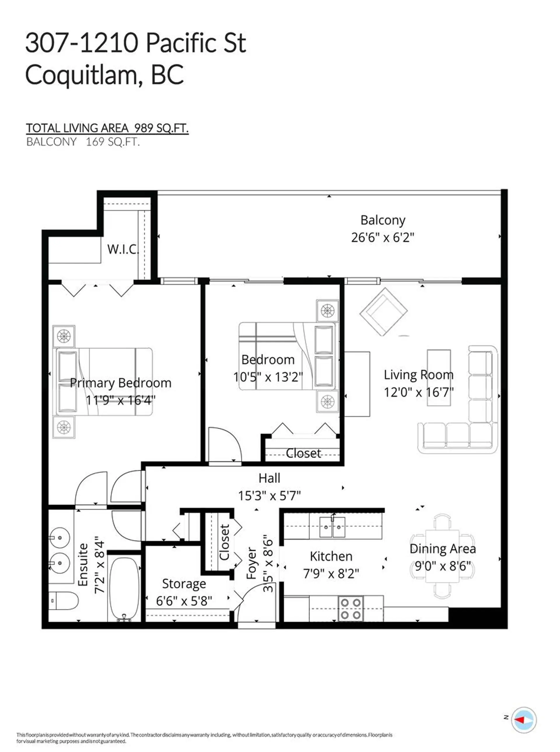 Property at #307 1210 Pacific Street, Coquitlam, BC