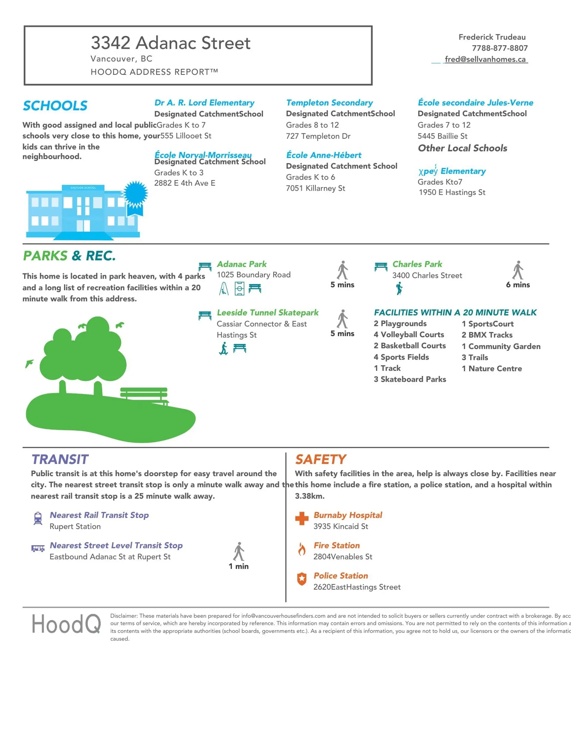 Property at 3342 Adanac Street, Vancouver, BC