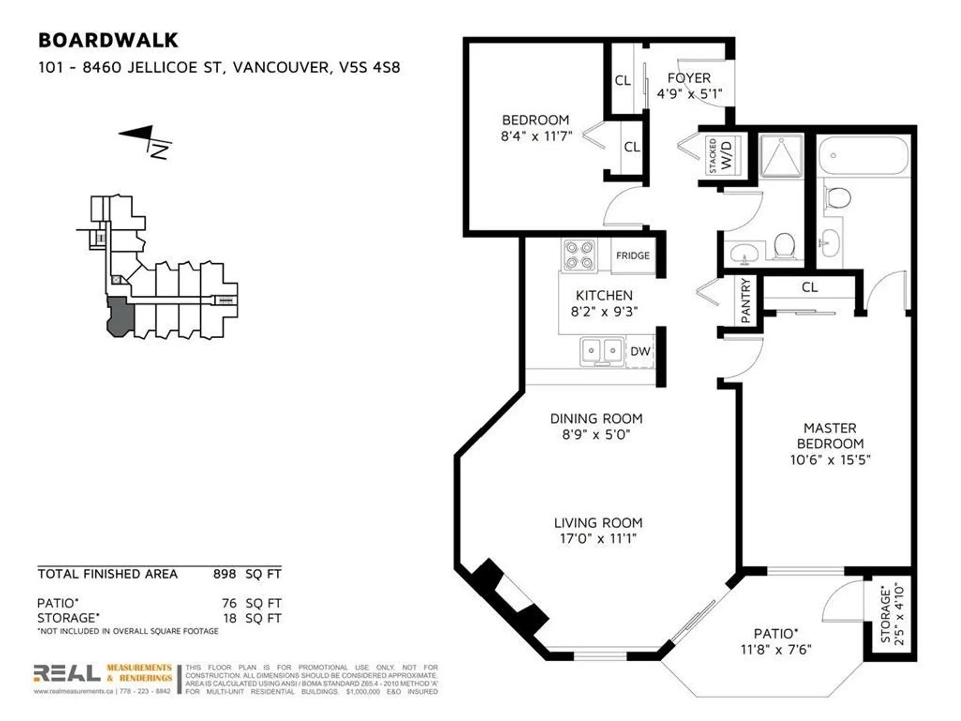 Property at #101 8460 JELLICOE STREET, Vancouver, BC
