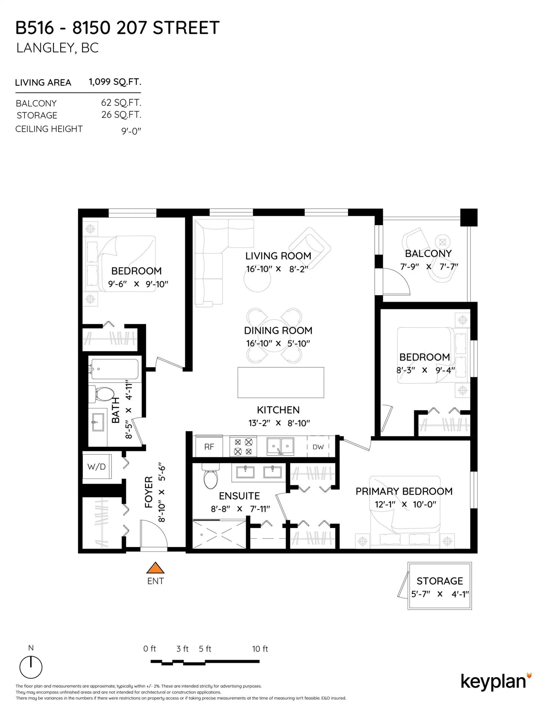 Property at #B516 8150 207 Street, Langley, BC