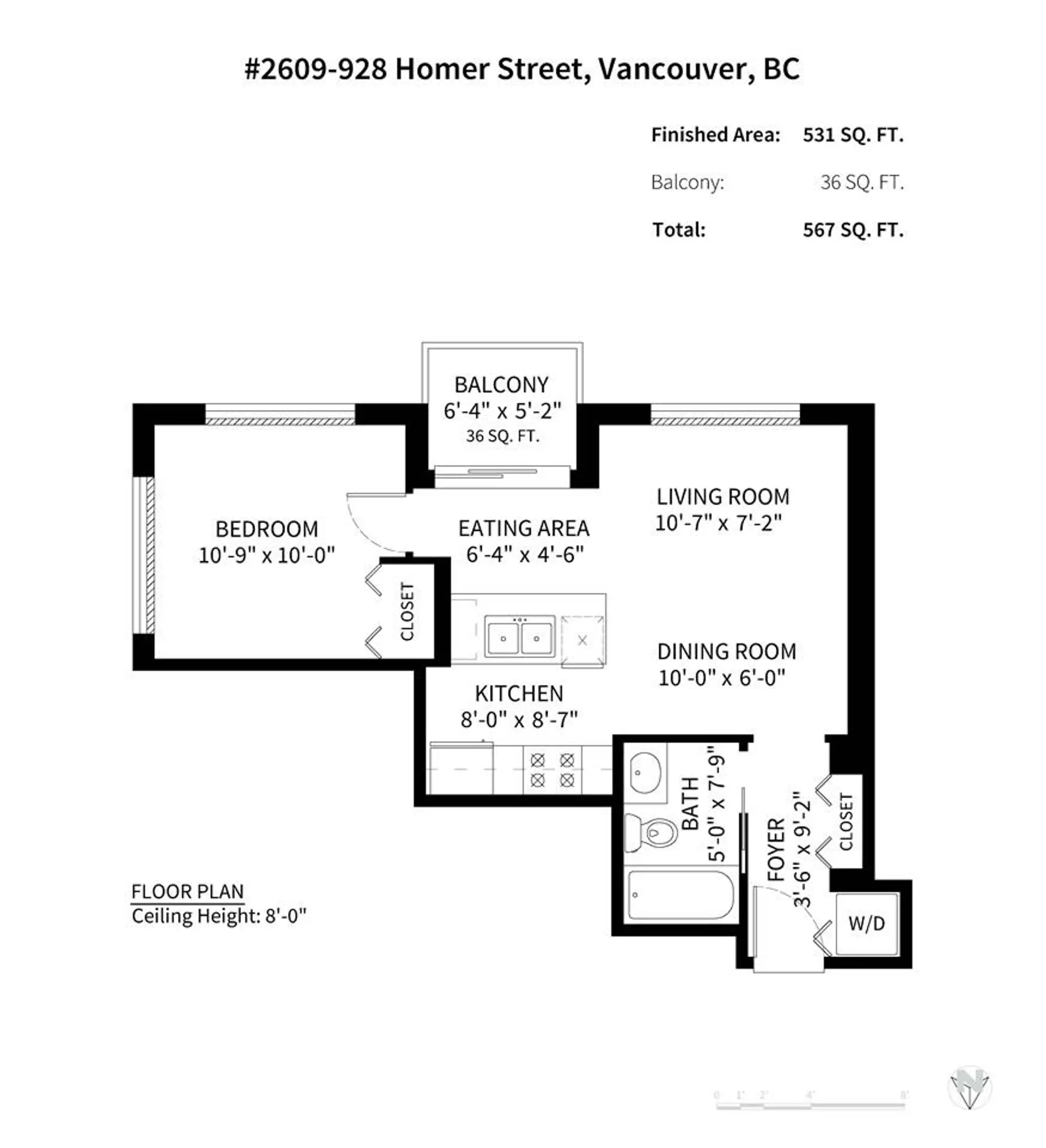 Property at #2609 928 Homer Street, Vancouver, BC