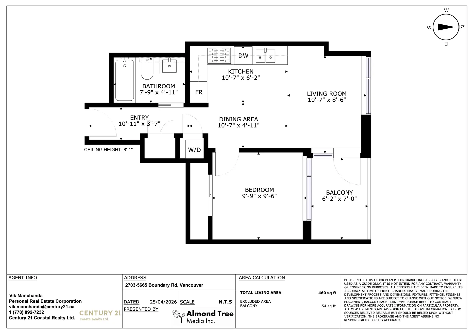 Property at #2703 5665 Boundary Road, Vancouver, BC