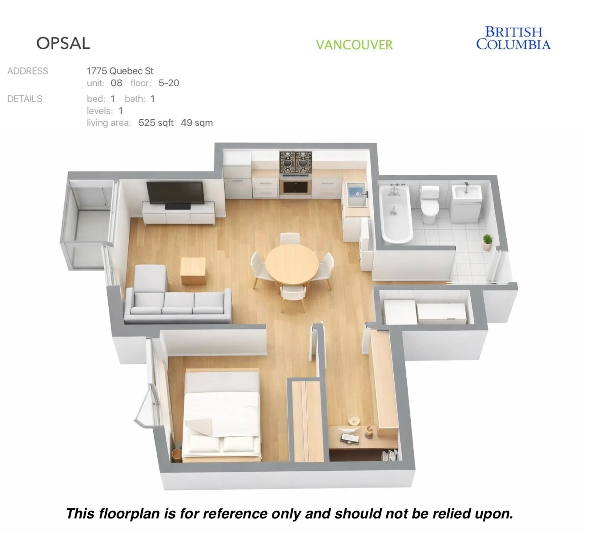 Property at #1108 1775 Quebec Street, Vancouver, BC