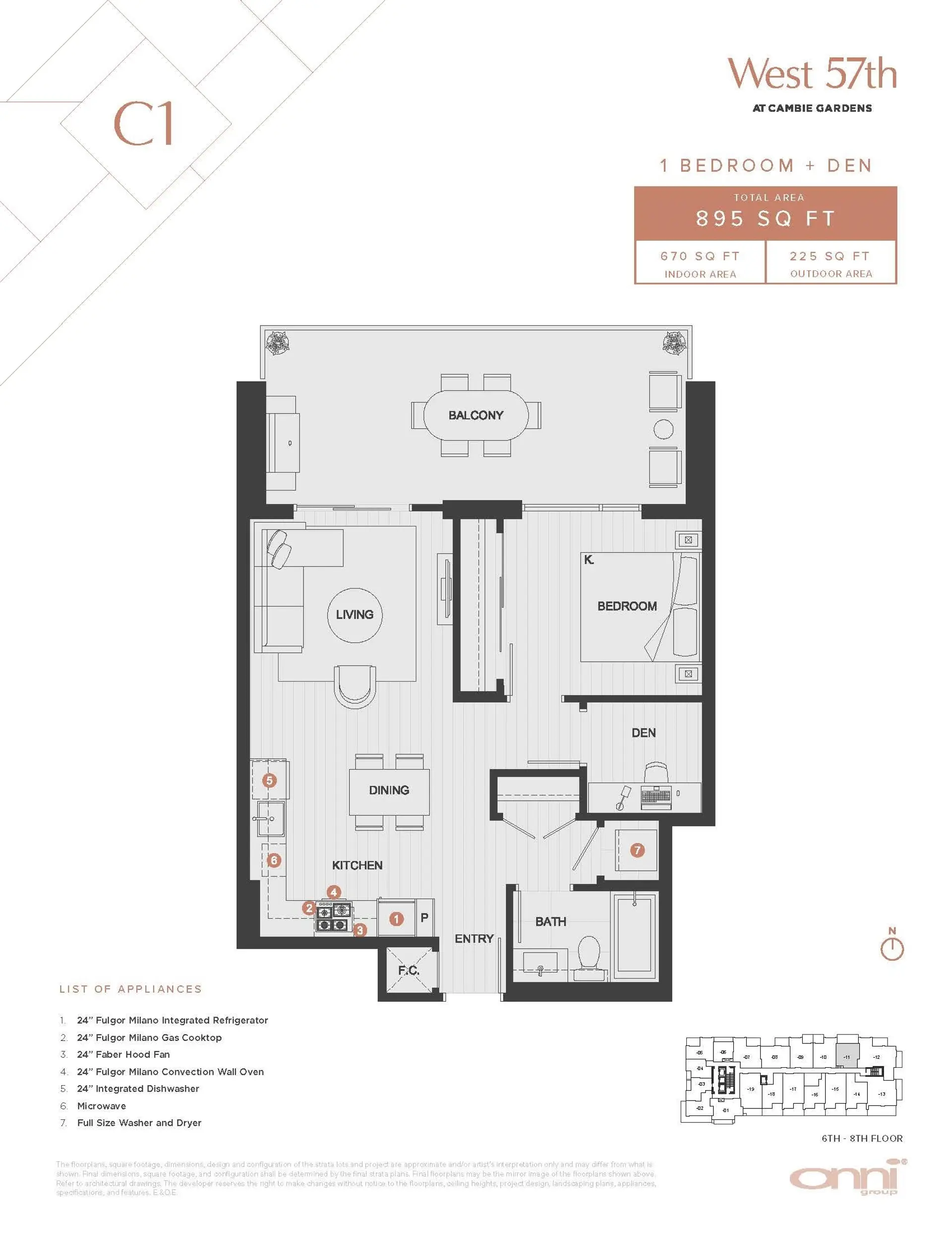 Property at #611 688 W 57th Avenue, Vancouver, BC