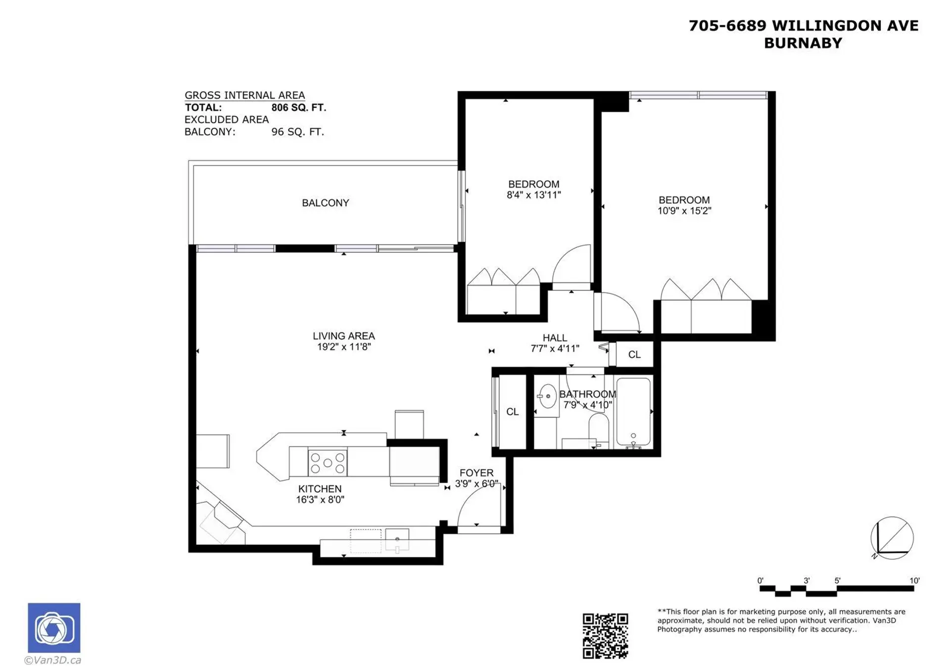Property at #705 6689 Willingdon Avenue, Burnaby, BC