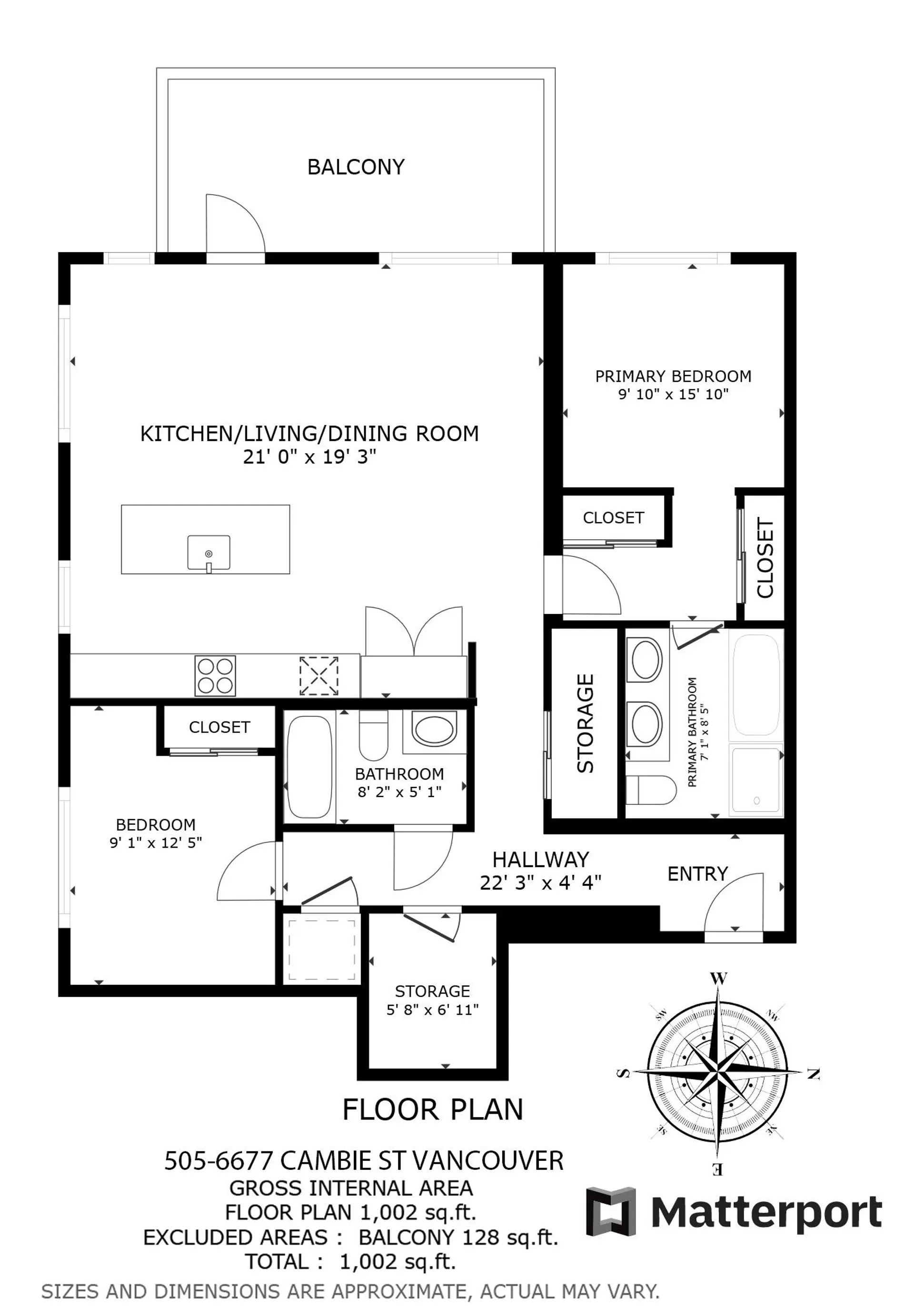 Property at #505 6677 Cambie Street, Vancouver, BC